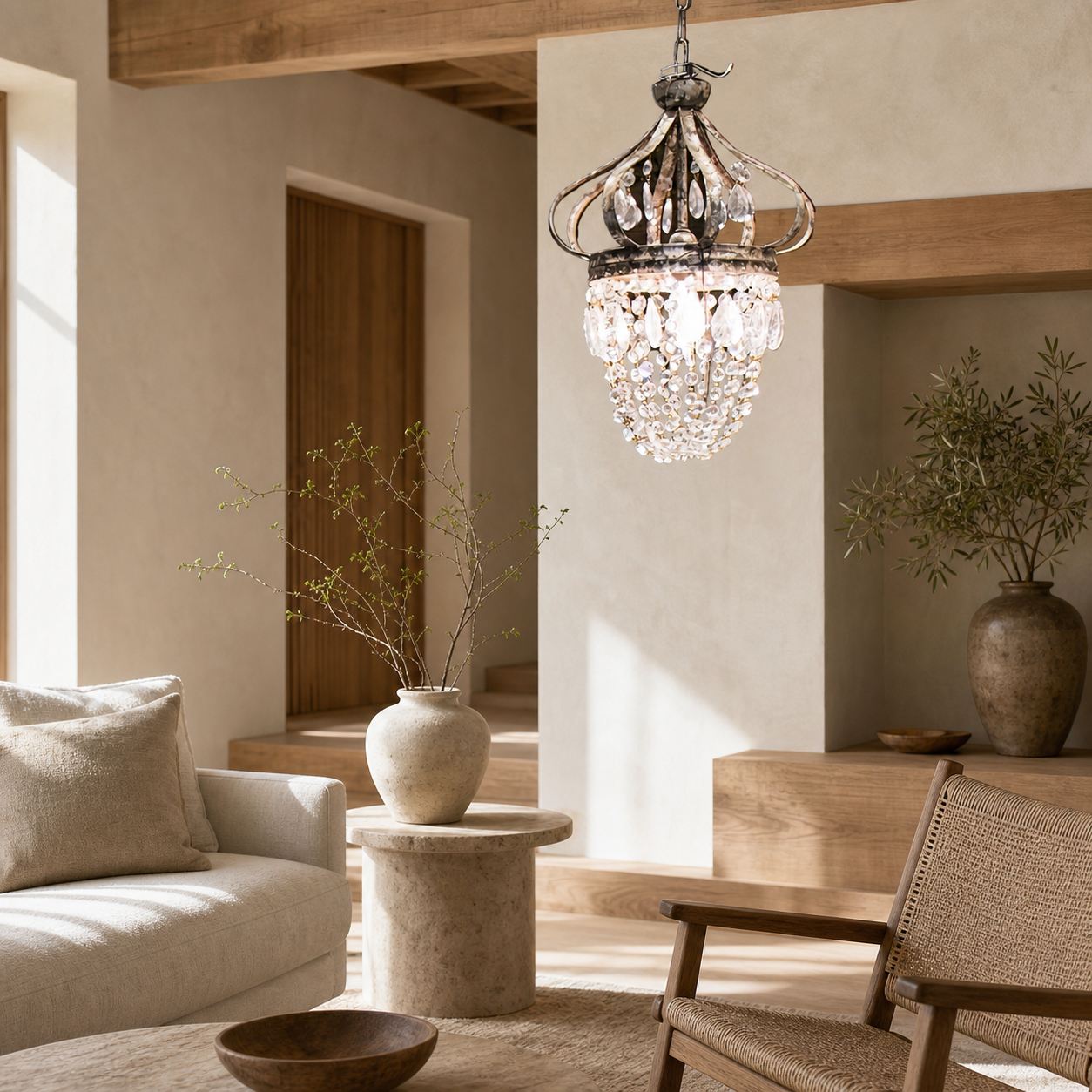 Abella Tear Drop Chandelier