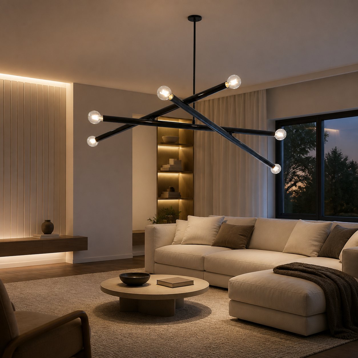 Borvia Adjustable Chandelier - Modern Trace Light with Flexible Arms