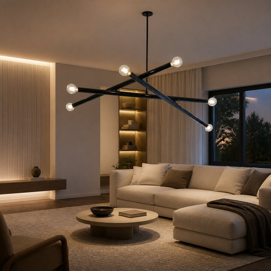 Borvia Adjustable Chandelier - Modern Trace Light with Flexible Arms