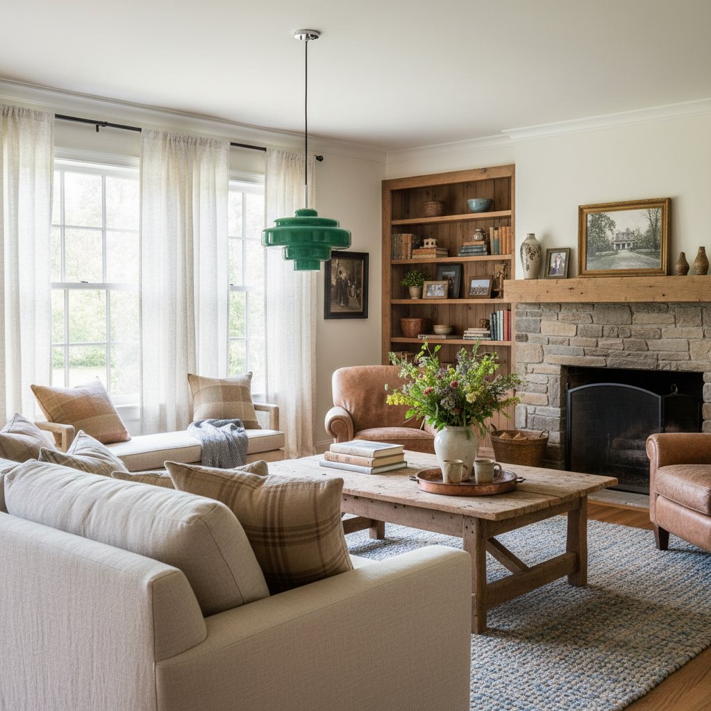 Koloro Elegant Retro Glass Pendant Light – Adjustable Length for Living Room & Hallway