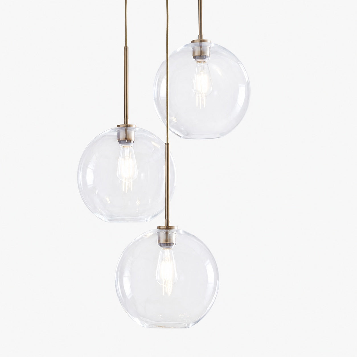 Selvion Minimalist Crystal Chandelier - Handcrafted Glass Sculptural Lighting Fixture