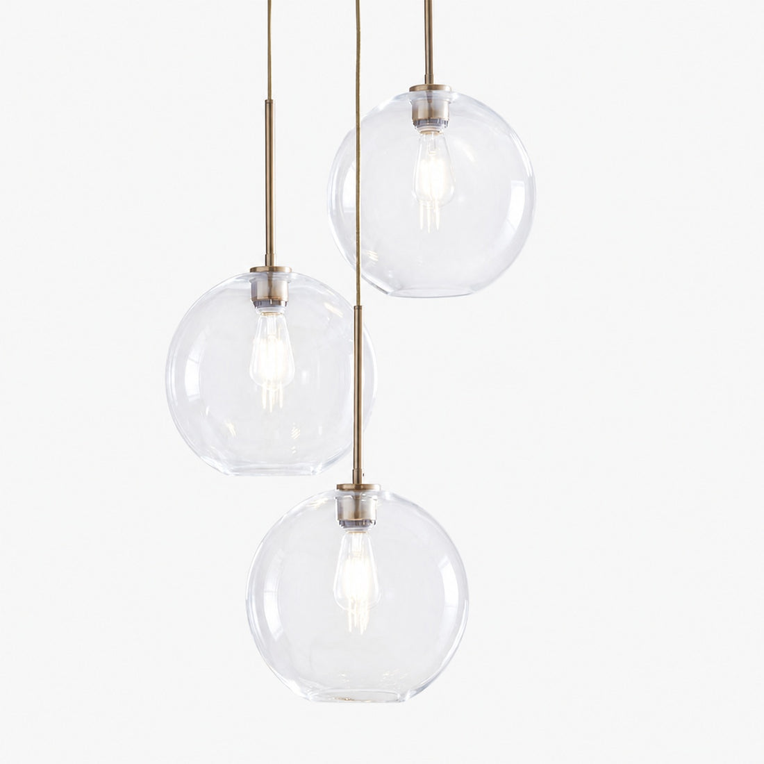 Selvion Minimalist Crystal Chandelier - Handcrafted Glass Sculptural Lighting Fixture