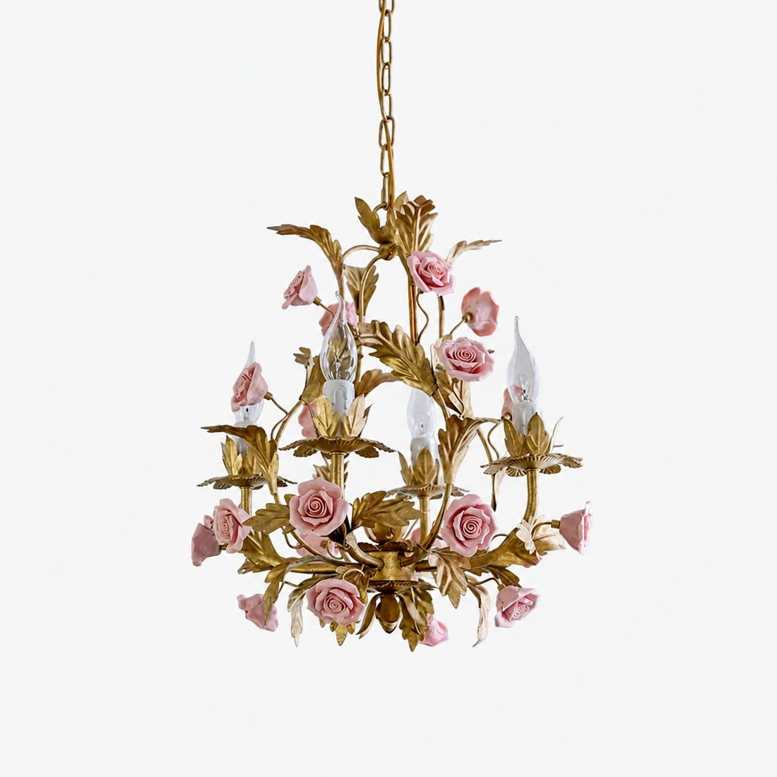 Ceramic Rose Chandelier