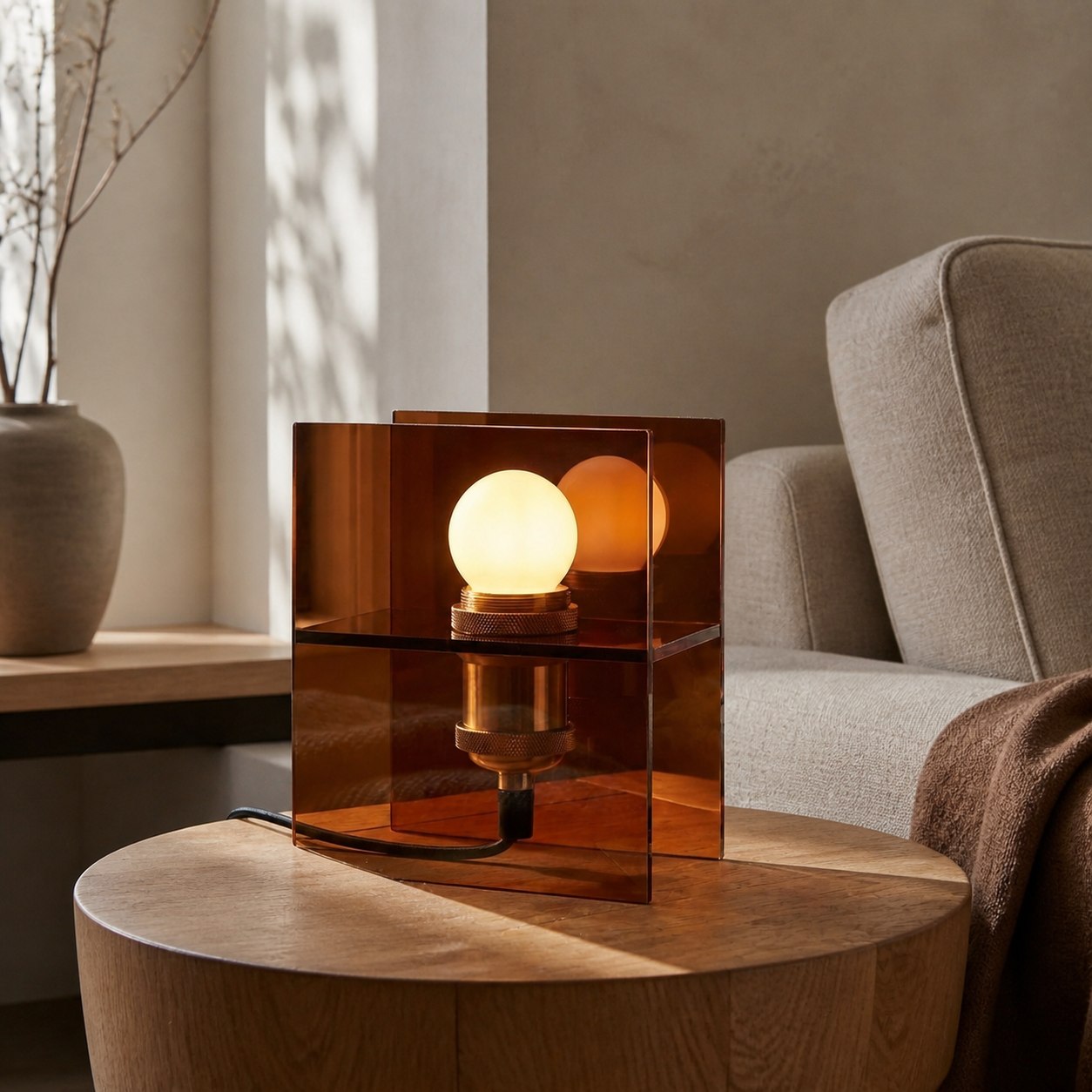 Sunset Ocean Horizon Table Lamp - Gradient Ambient Modern Decorative Desk Lamp for Home Interior
