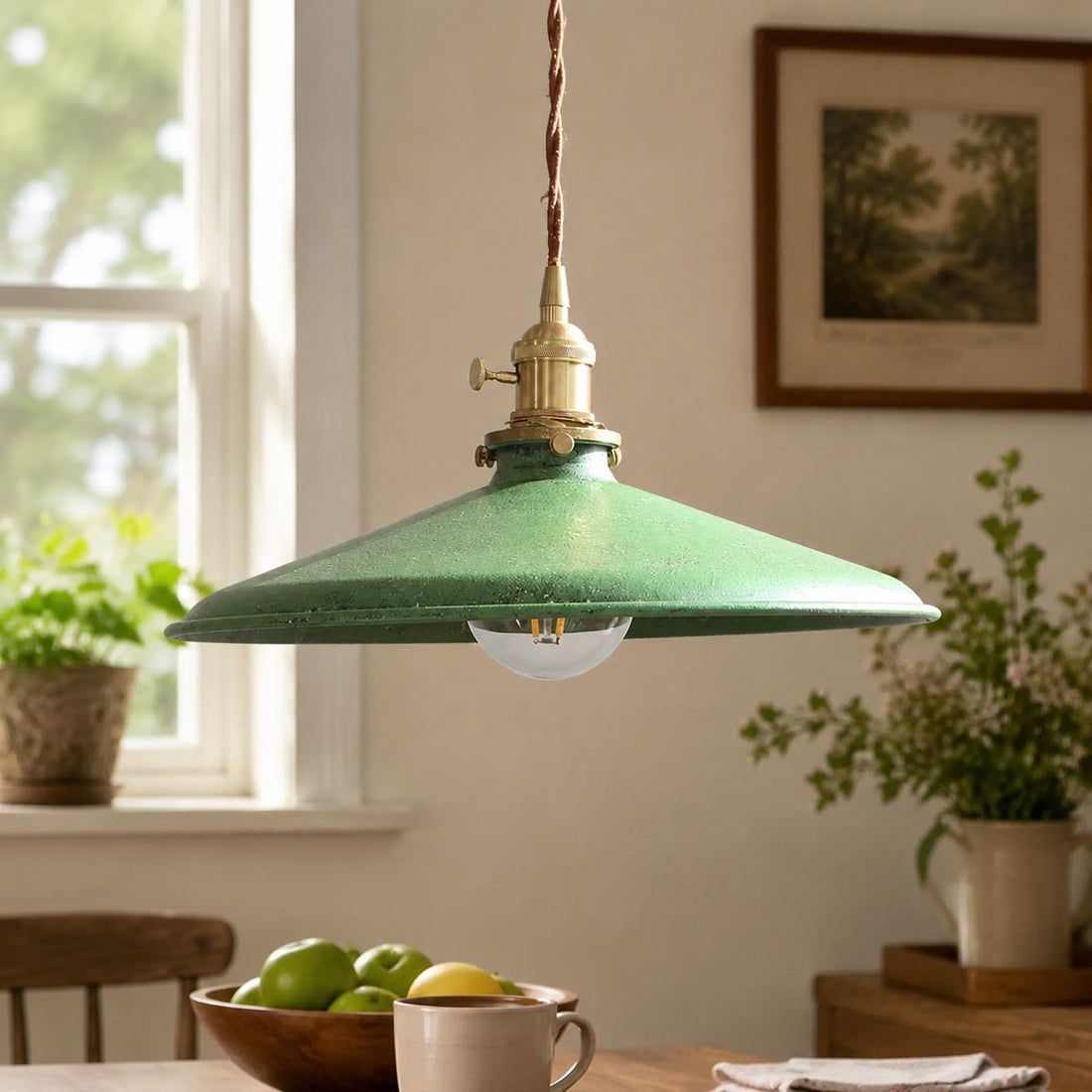 Hand-Rusted Nordic Farmhouse Pendant Light Fixture