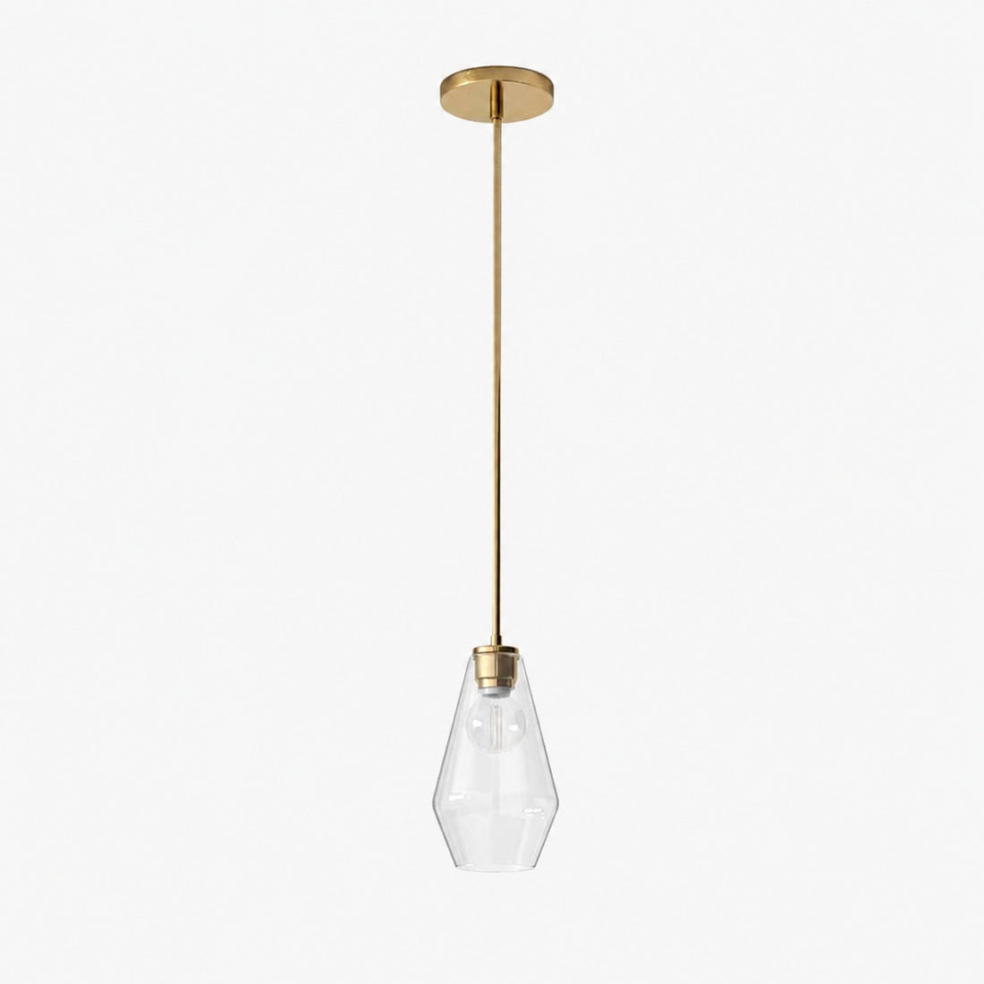 Merin Transparent Glass Sculpture Geometric Chandelier
