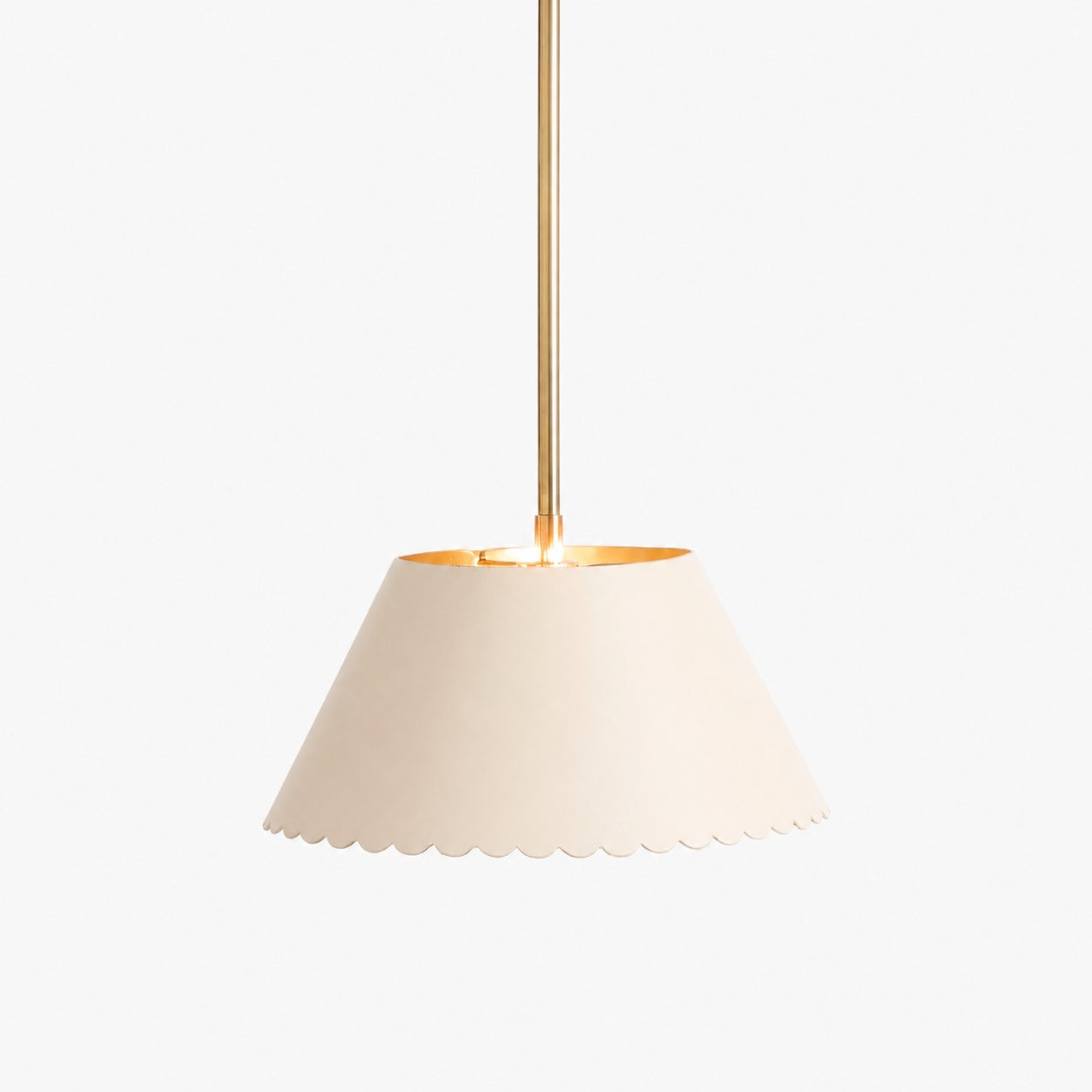 Foldray Leather Pendant - Scallop Warm Light for Bedroom & Hallway