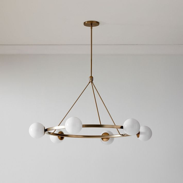 Brelia Elegant Modern Globe Chandelier - Multi Heads Light Fixture for Residential and Commercial Spaces
