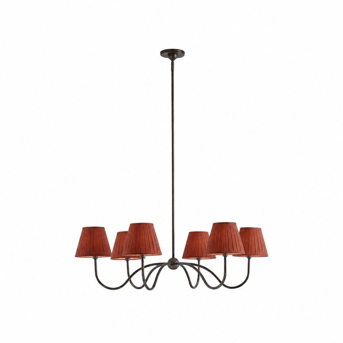 Luvora Modern Multi-Head Pleated Shade Chandelier - Stylish Fabric Ceiling Fixture