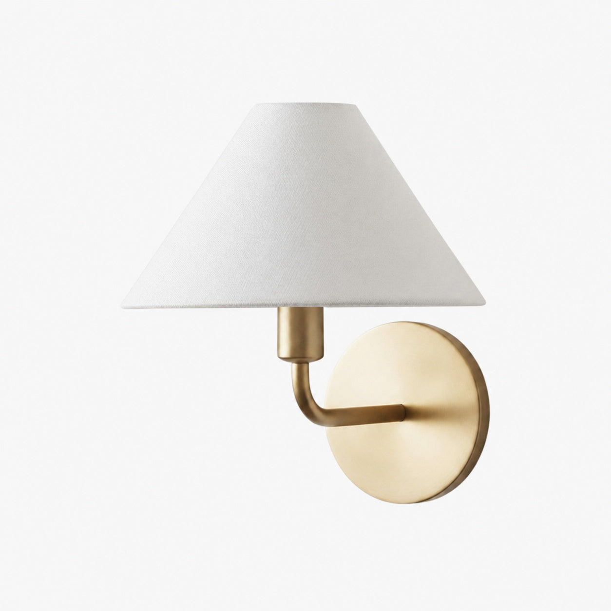 Diora Wall Sconce Light - Modern Brass Fixture with Elegant Shade