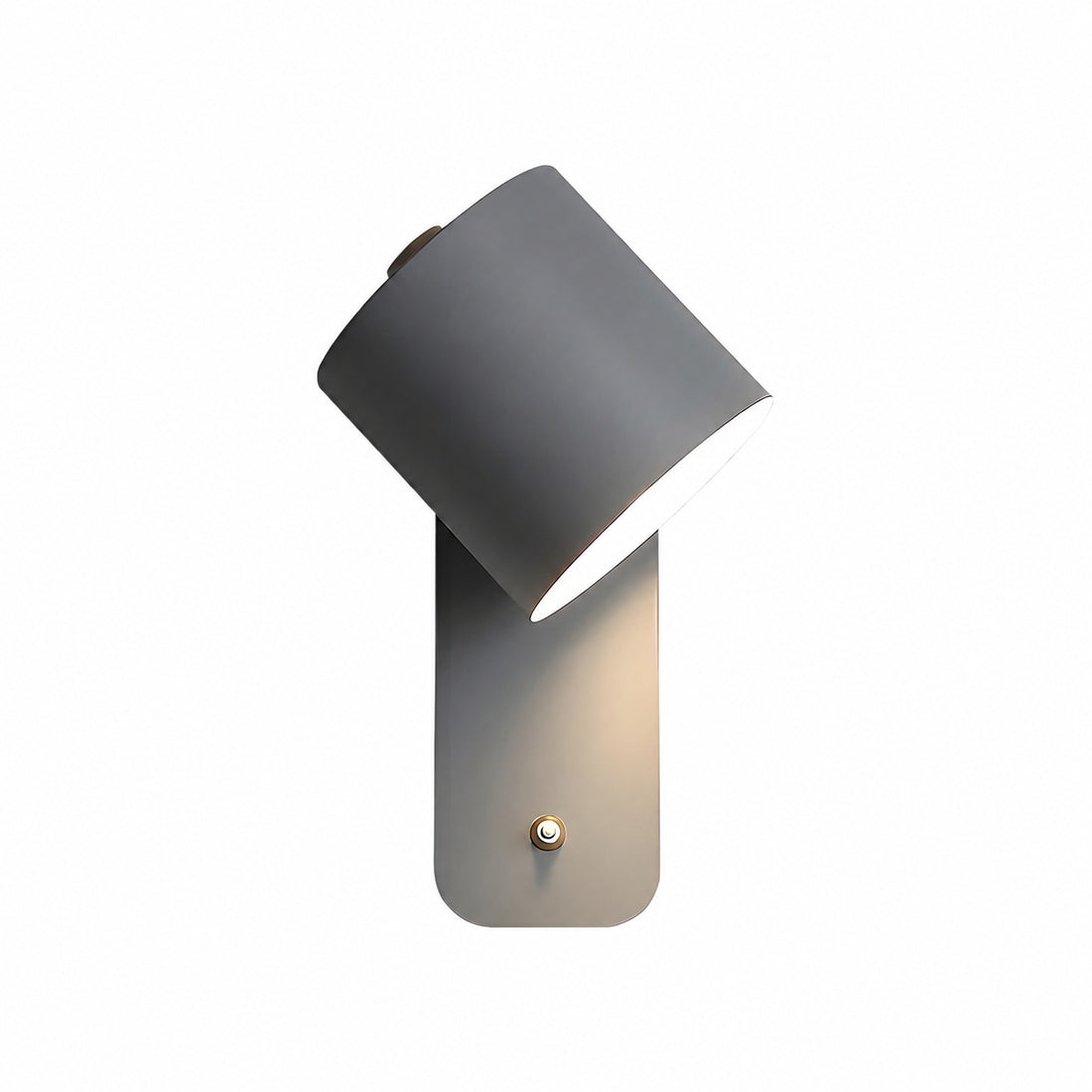 Volyne Adjustable Swivel Cylinder Wall Sconce - Minimalist Metal Wall Lamp for Bedroom and Reading Area