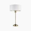 Tela 1‑Light and 3‑Light Table Lamp – Modern Linen & Metal for Bedside or Living Room