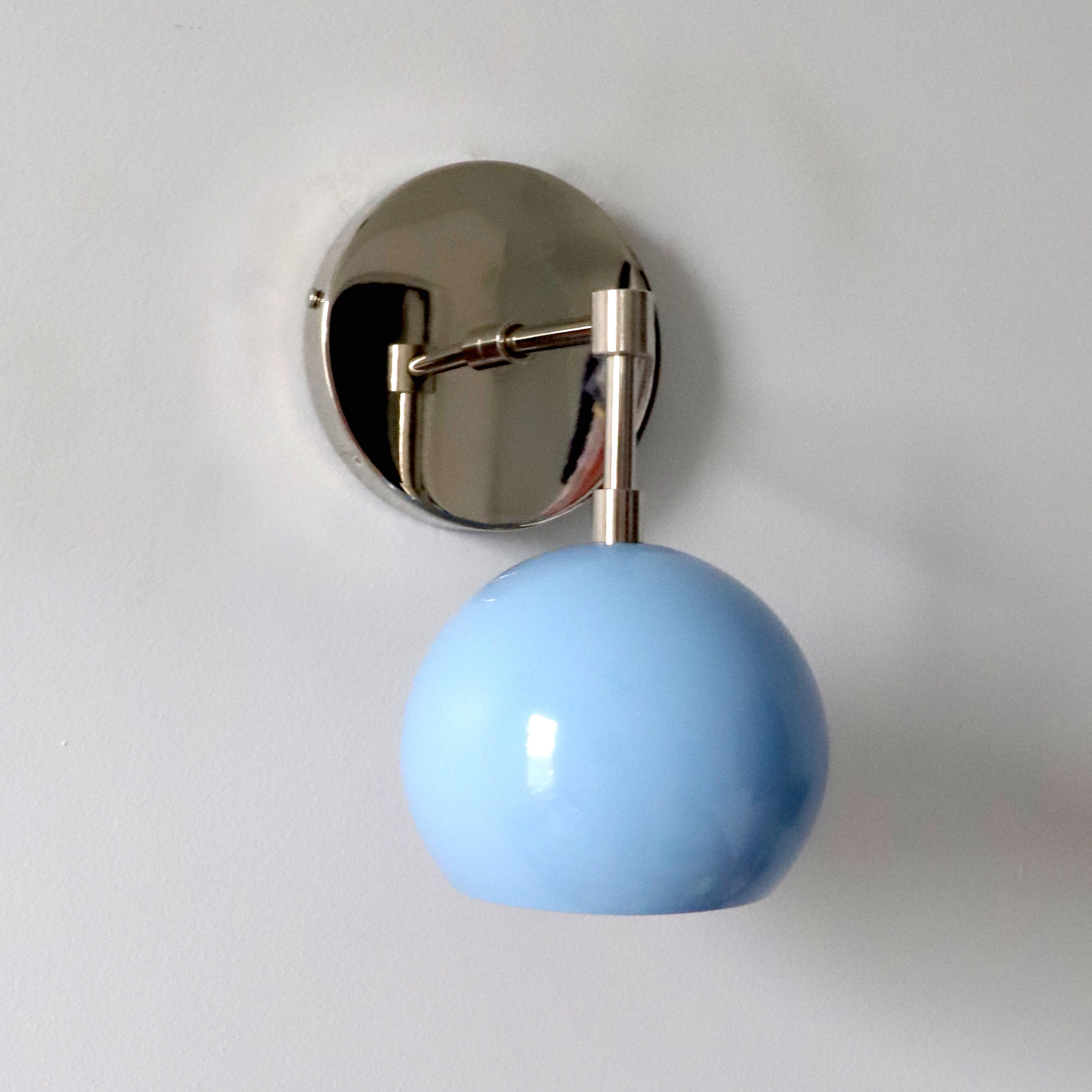 Modern Stylish Navy Globe Accent Wall Sconce