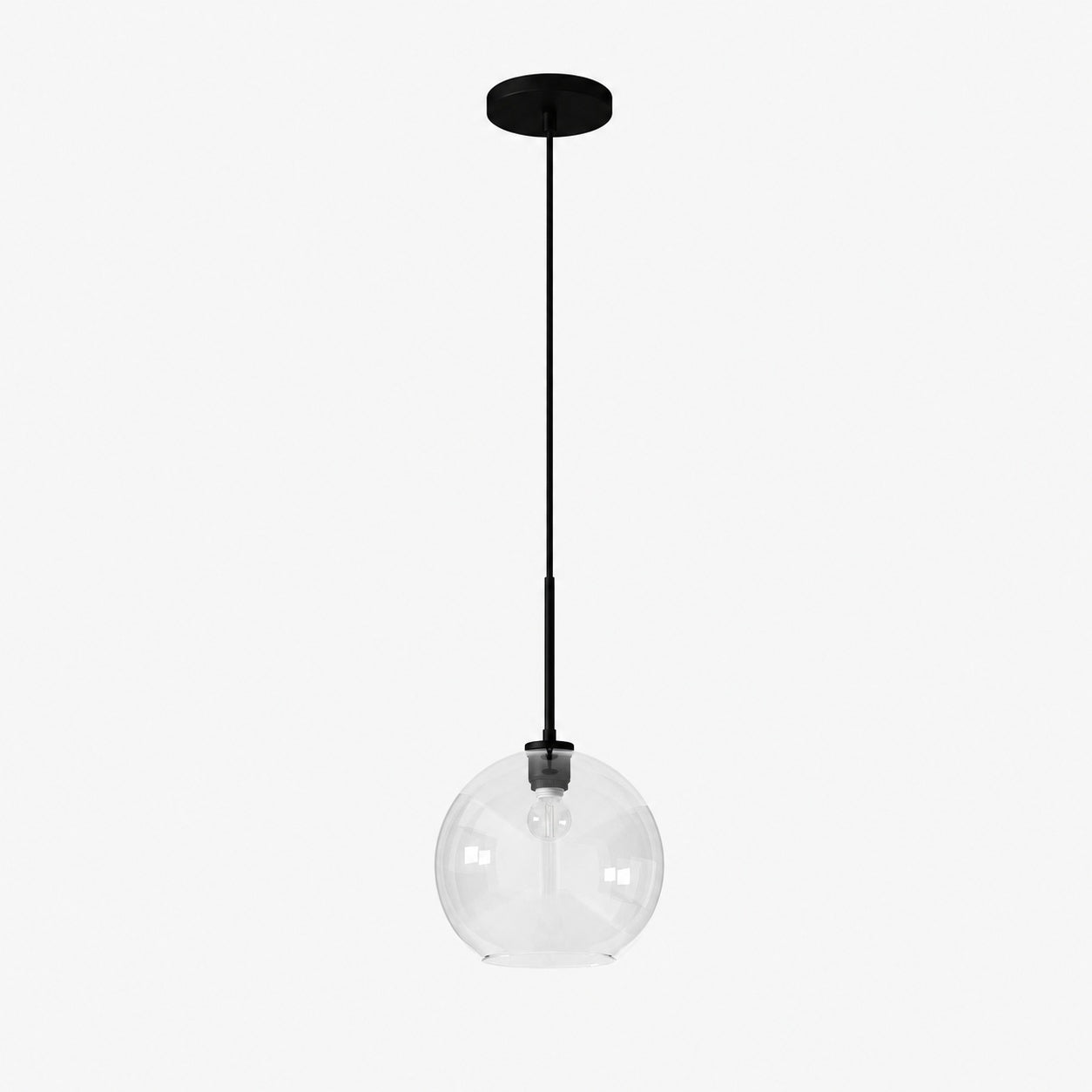 Selvion Sculptural Globe Pendant Light - Modern Glass Pendant Lamp - Sleek Design