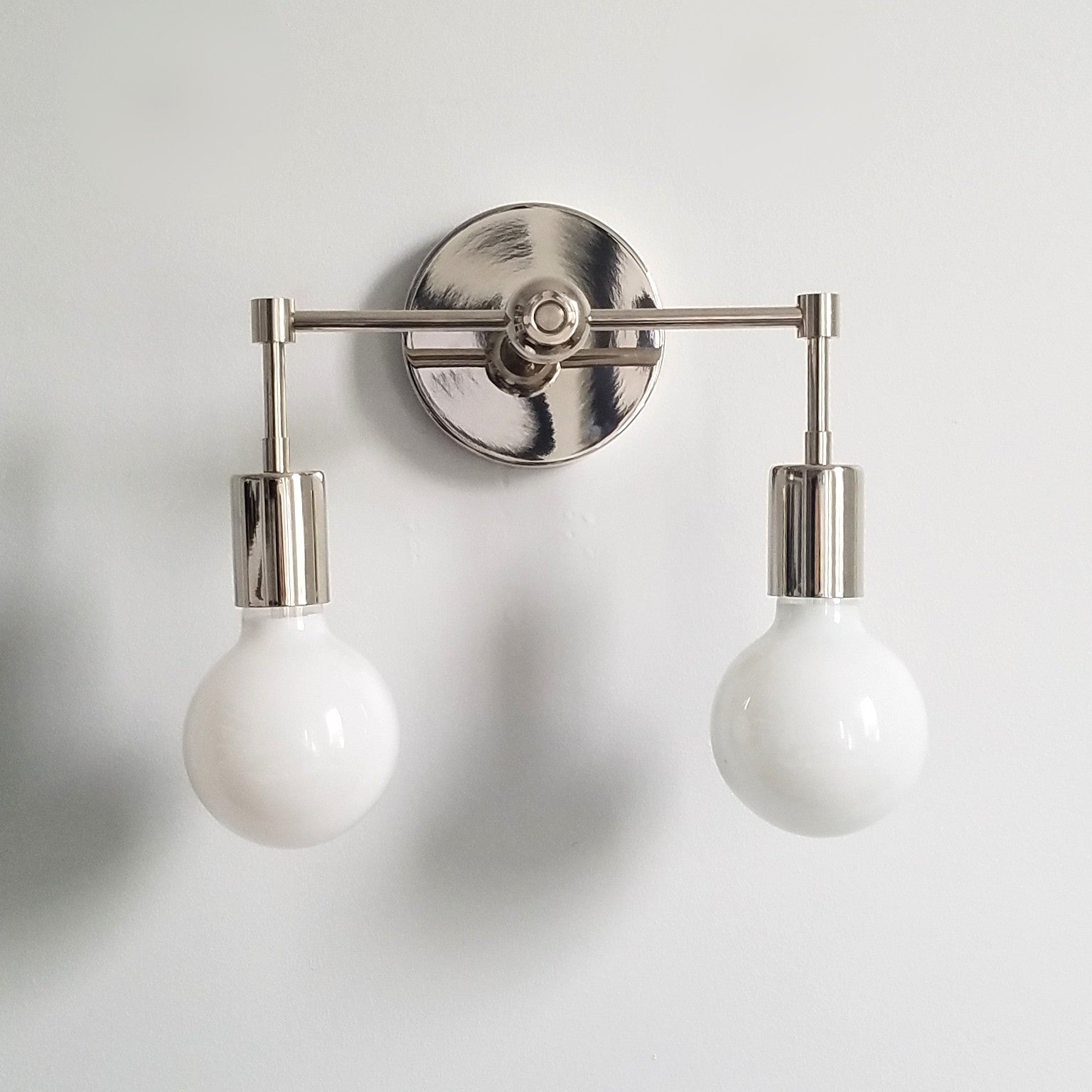Small Two Light Wall Sconce - Contemporary Finish For Home Spaces