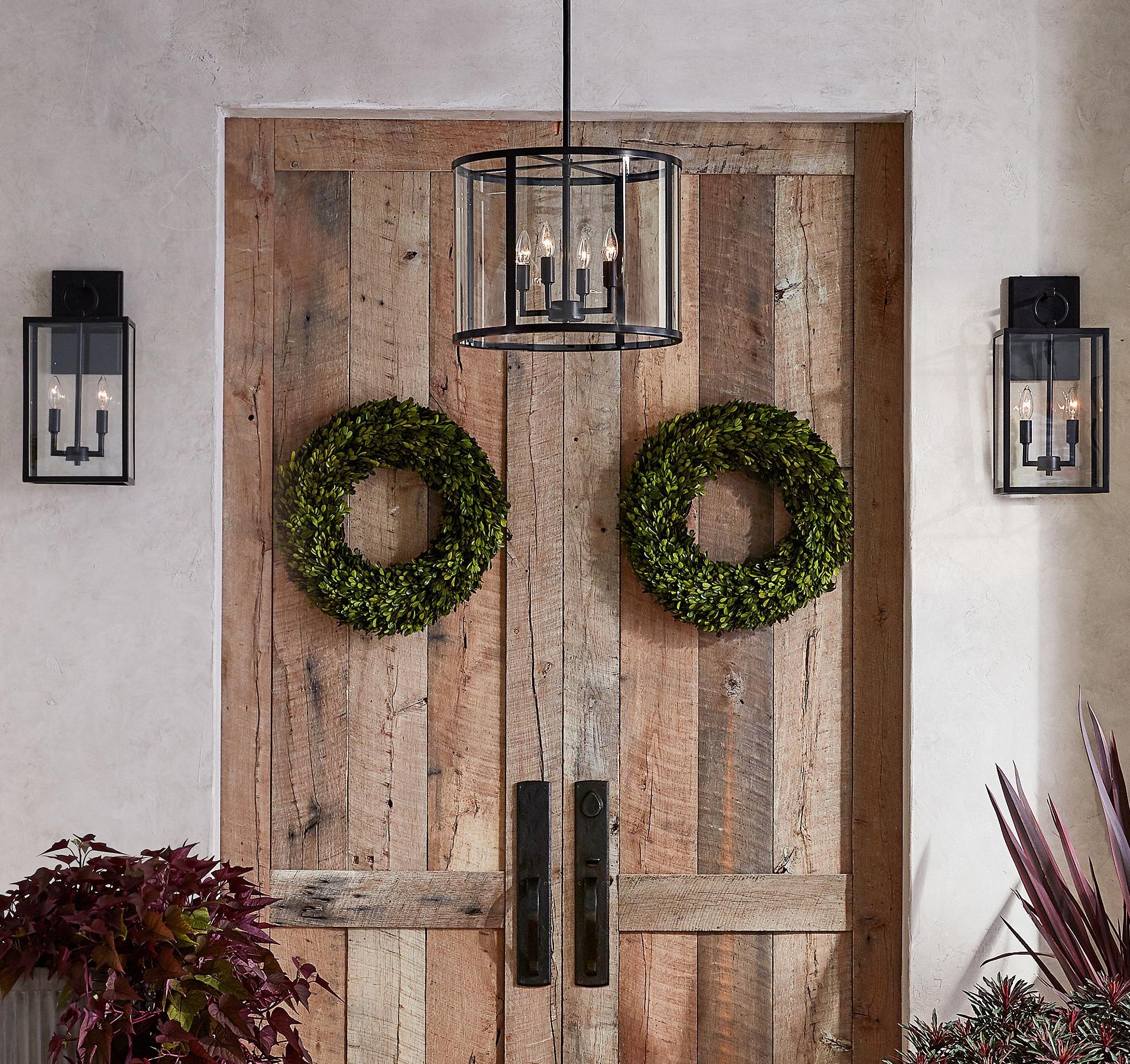 Ferrix Modern Outdoor Lantern Iron Pendant Lamp - Industial Glass Lighting Design