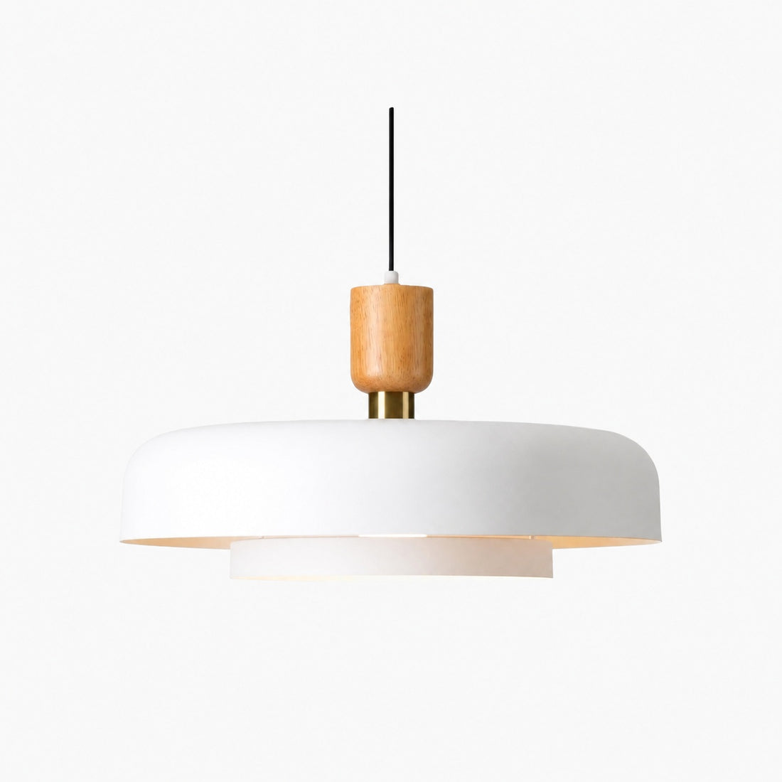Orbulis Natural Wood Grain Circular Pendant – Modern Minimalist Light for Islands and Foyers