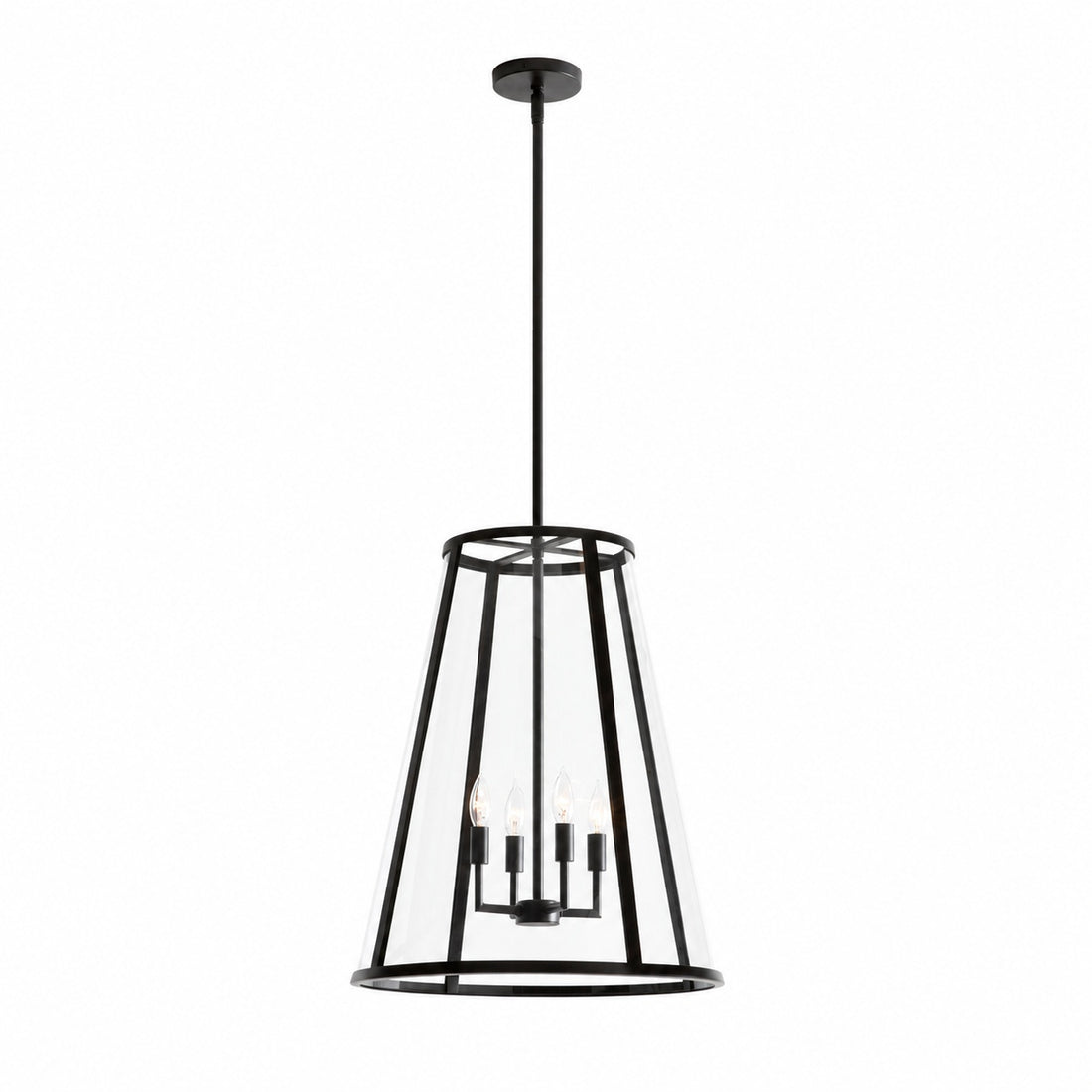 Ferrix Modern Outdoor Lantern Iron Pendant Lamp - Industial Glass Lighting Design