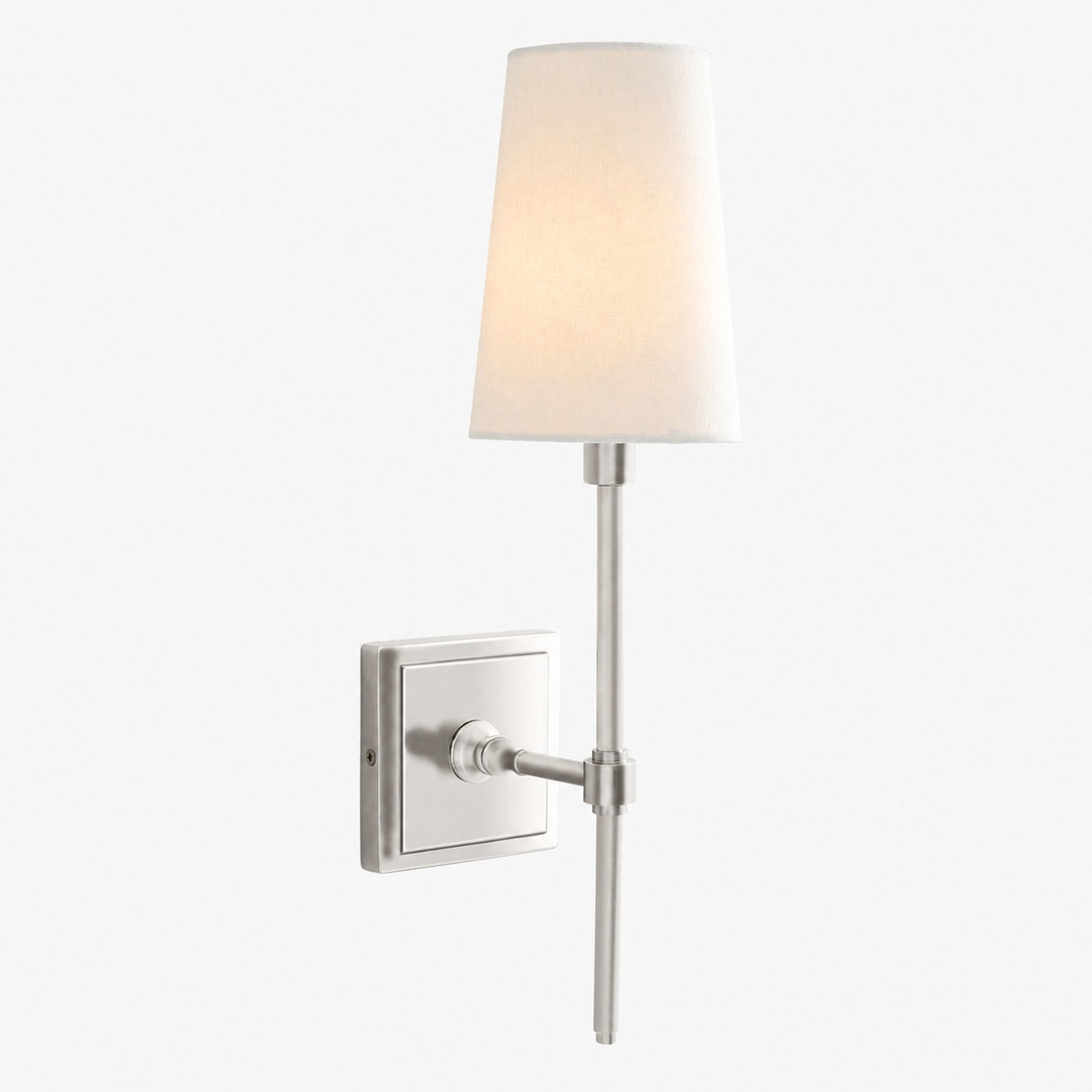 Derlina White Linen Shades Wall Lamp – Retro Metal Multi-Head Lighting Fixture