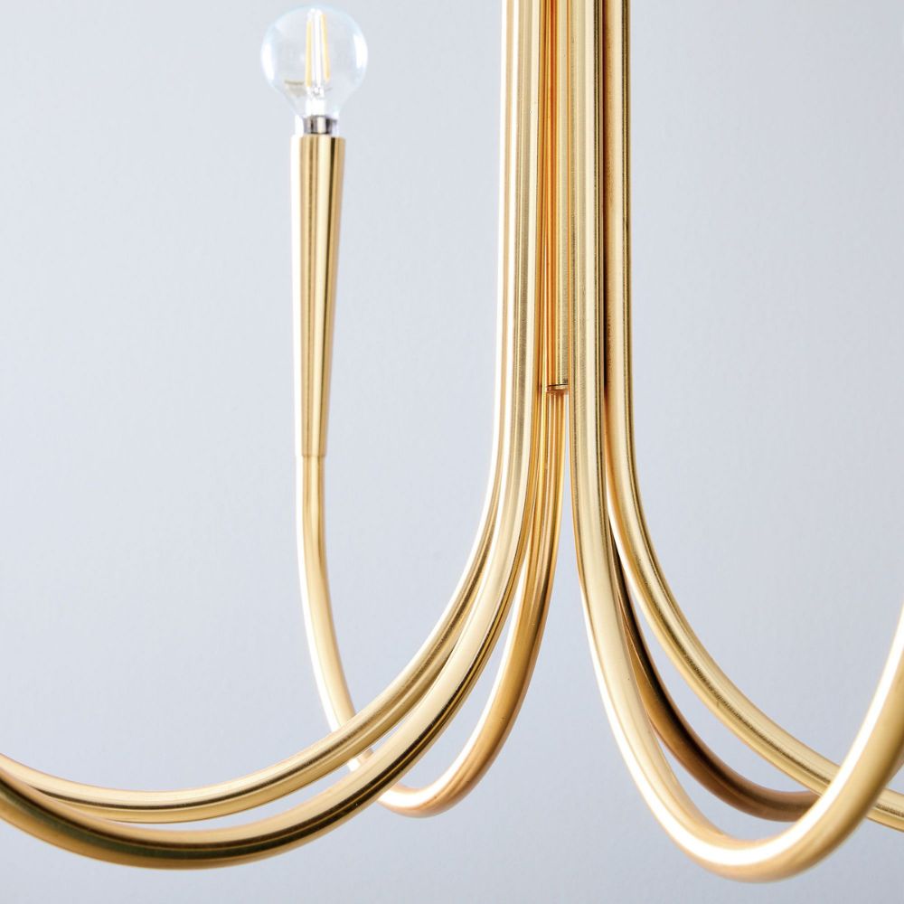 Borvia Swoop Arm Chandelier - Vintage-Inspired Modern Perfect for Home