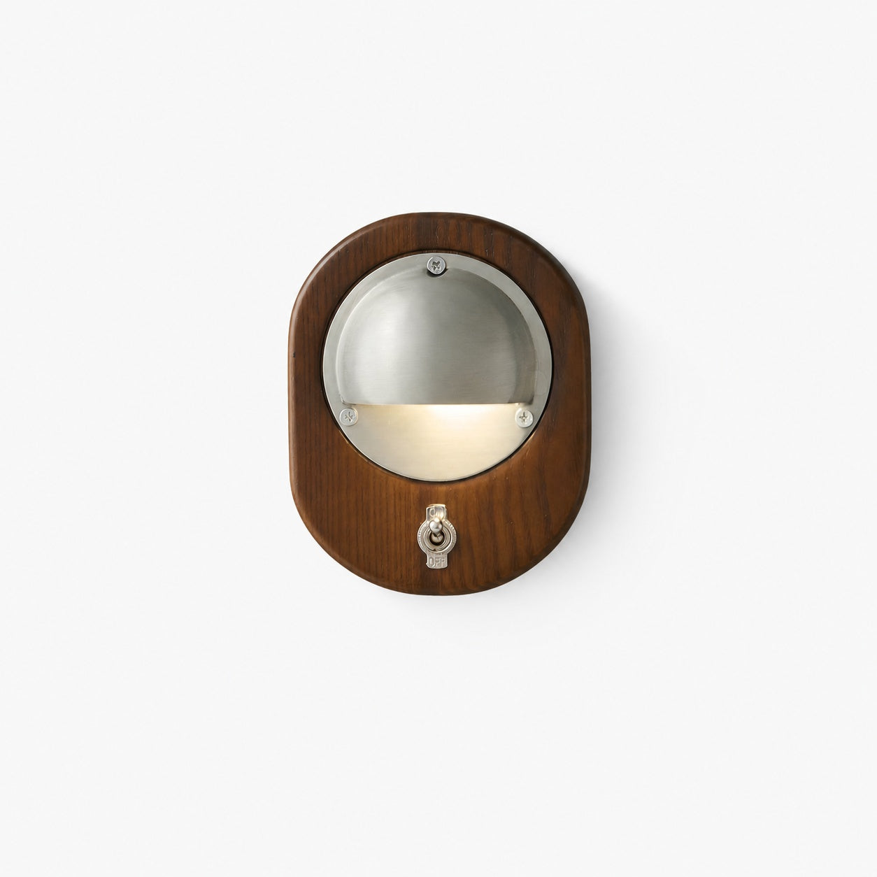 Ivoran Modern Wall Sconce - Ash Wood and Brass Spherical Lamp for Bedroom and Hallway