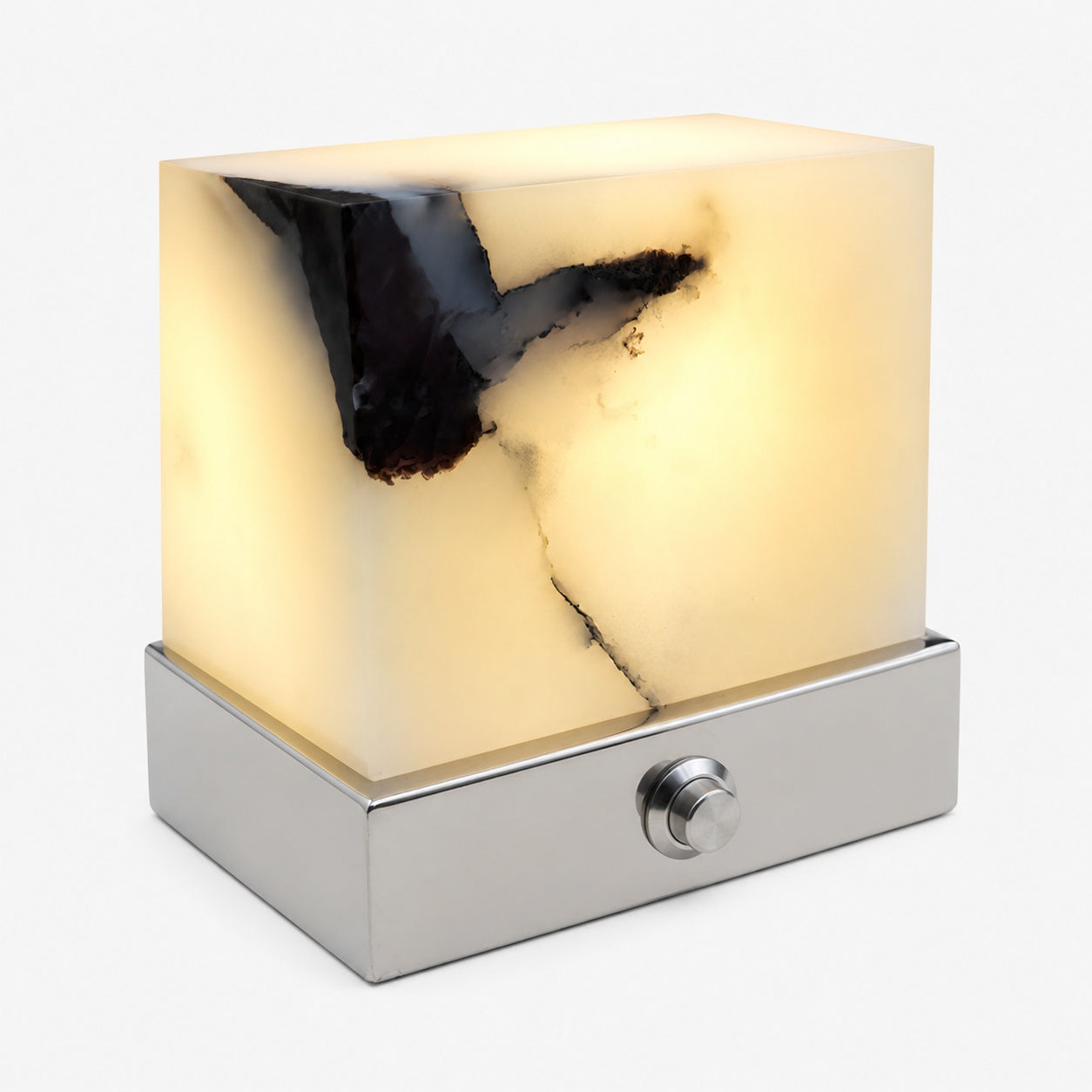 Cube Marble Table Lamp