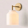 Hanton Minimalist Brass Sconce for Bathrooms and Hallways