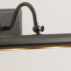 Serena Slim Hood Sconce - Transitional Style Art Lighting For Living Room