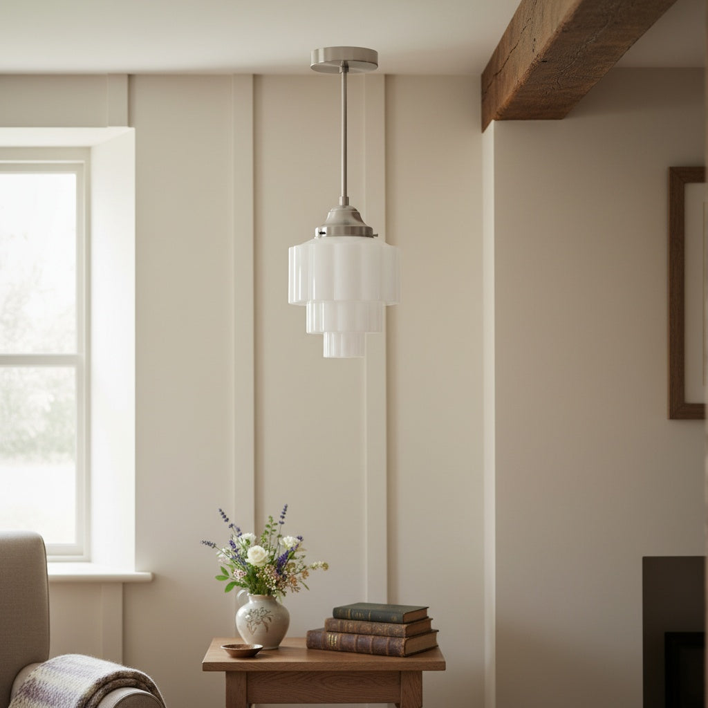 Geotower Glass Pendant Light - Elegant Home Lighting