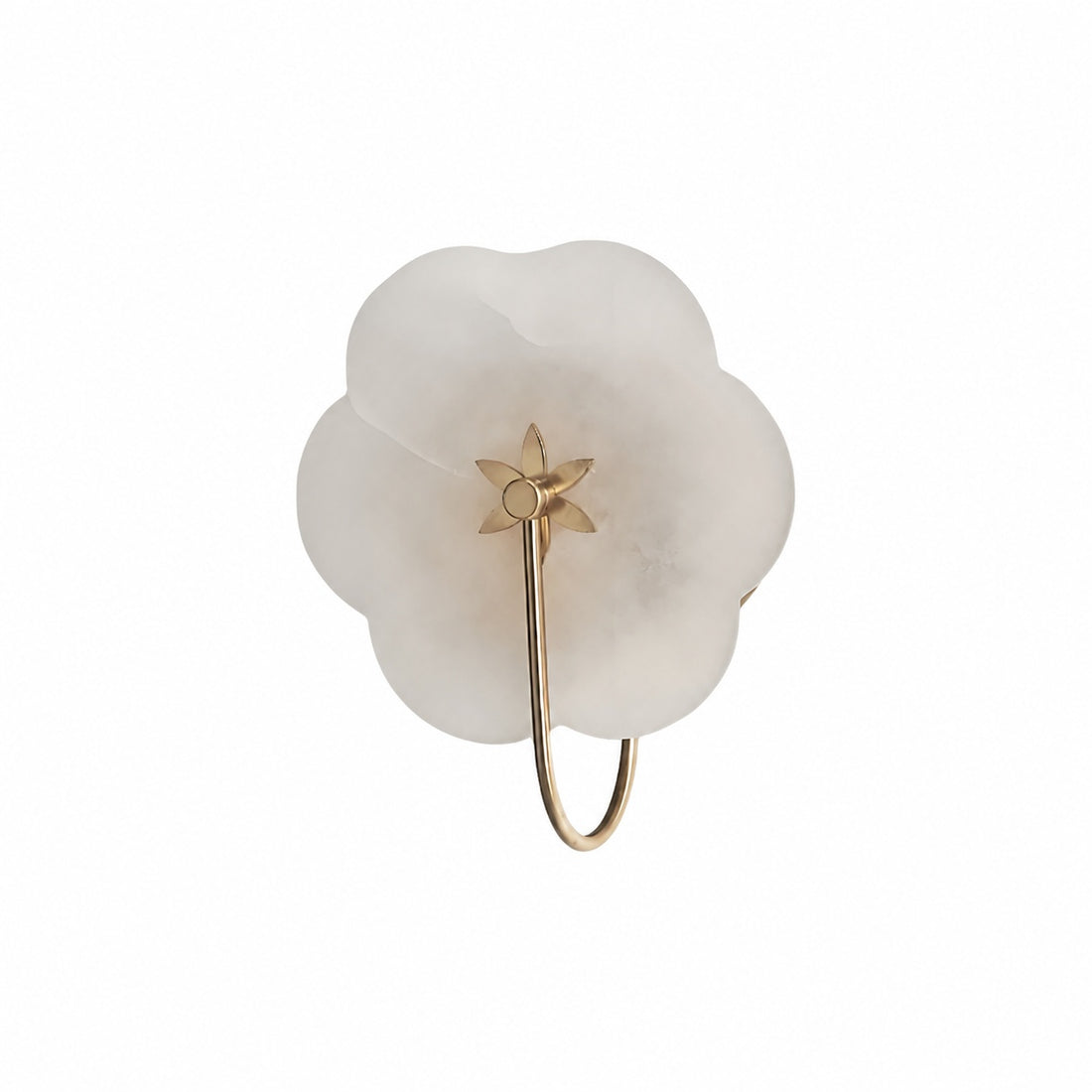 Albi Alabaster Wall Lamp - Carved floral Outlines are Suitable for Living Rooms or Bedrooms
