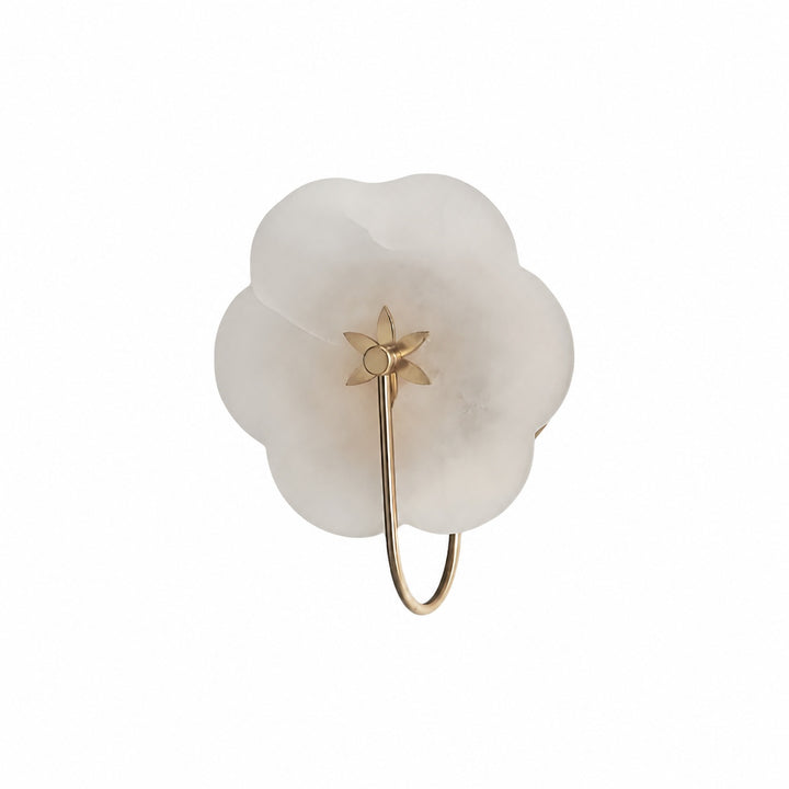 Albi Alabaster Wall Lamp - Carved floral Outlines are Suitable for Living Rooms or Bedrooms