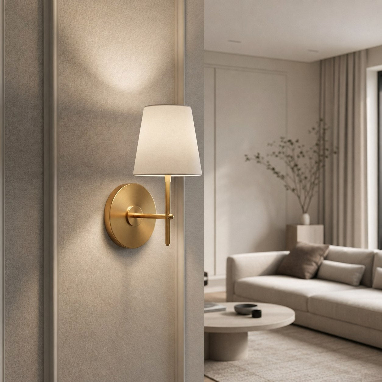 Ornato Luxe Mid-Century Wall Sconce - Brass Vintage Lighting