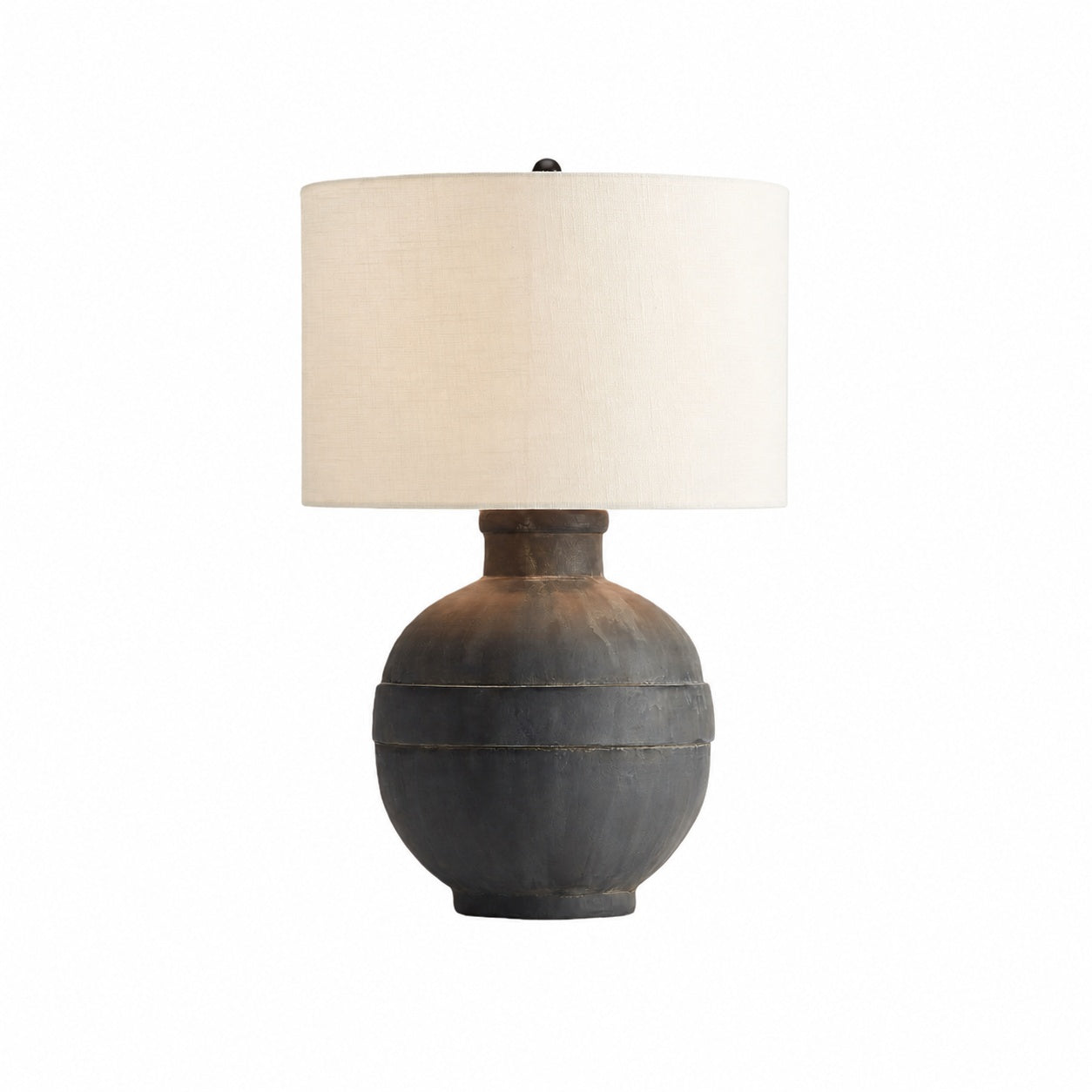 Ceruna Table Lamp with Textured Ceramic Base and Soft Glow for Bedroom Nightstand