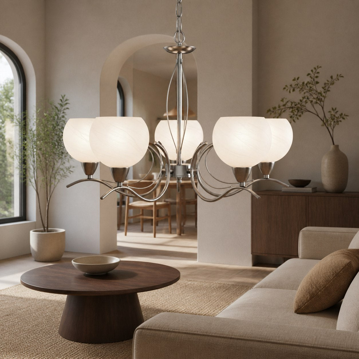 Armicora Multiple Lights Antique Chandelier – Elegant Metal Finish for Dining Rooms or Living Areas