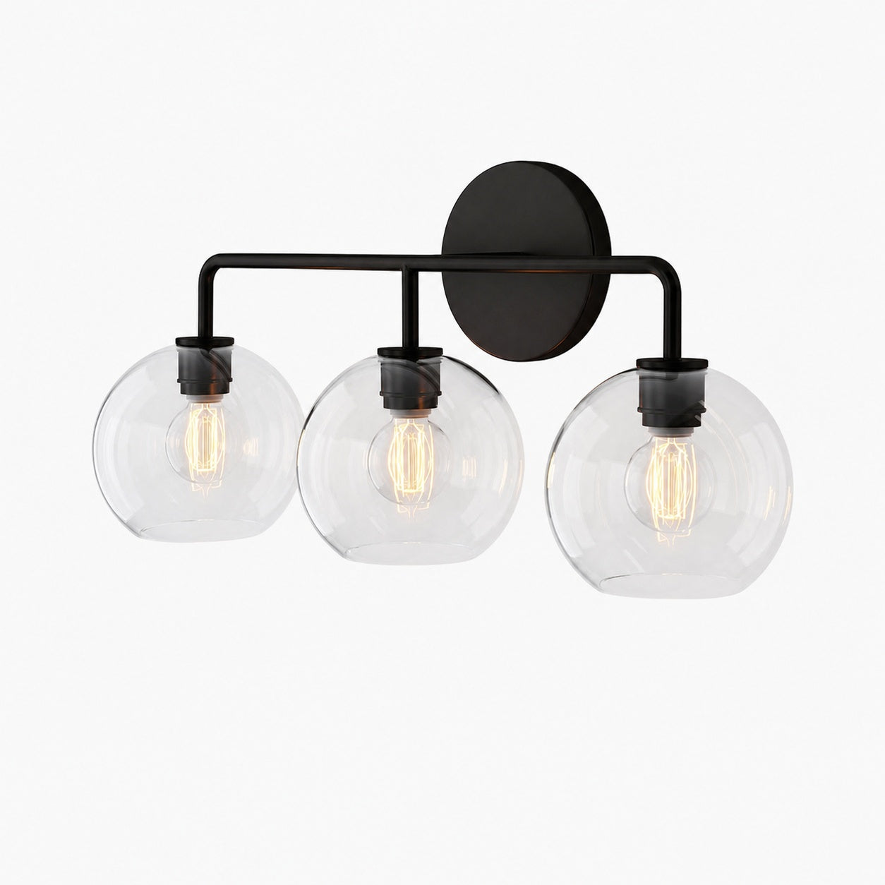 Selvion Artistic Globe Sconce Light - Handcrafted Glass Sculptural Wall Fixture