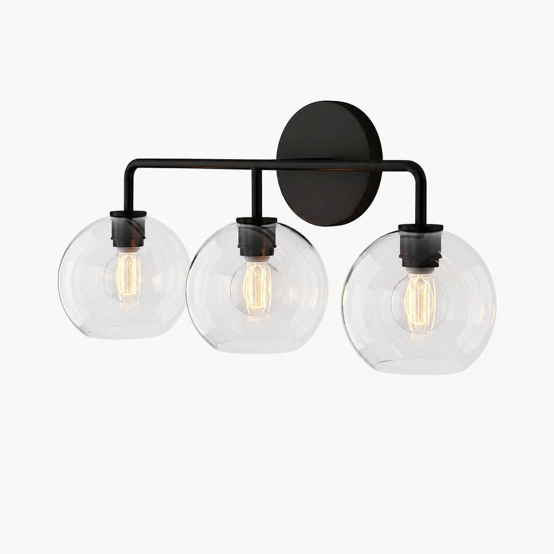 Selvion Artistic Globe Sconce Light - Handcrafted Glass Sculptural Wall Fixture