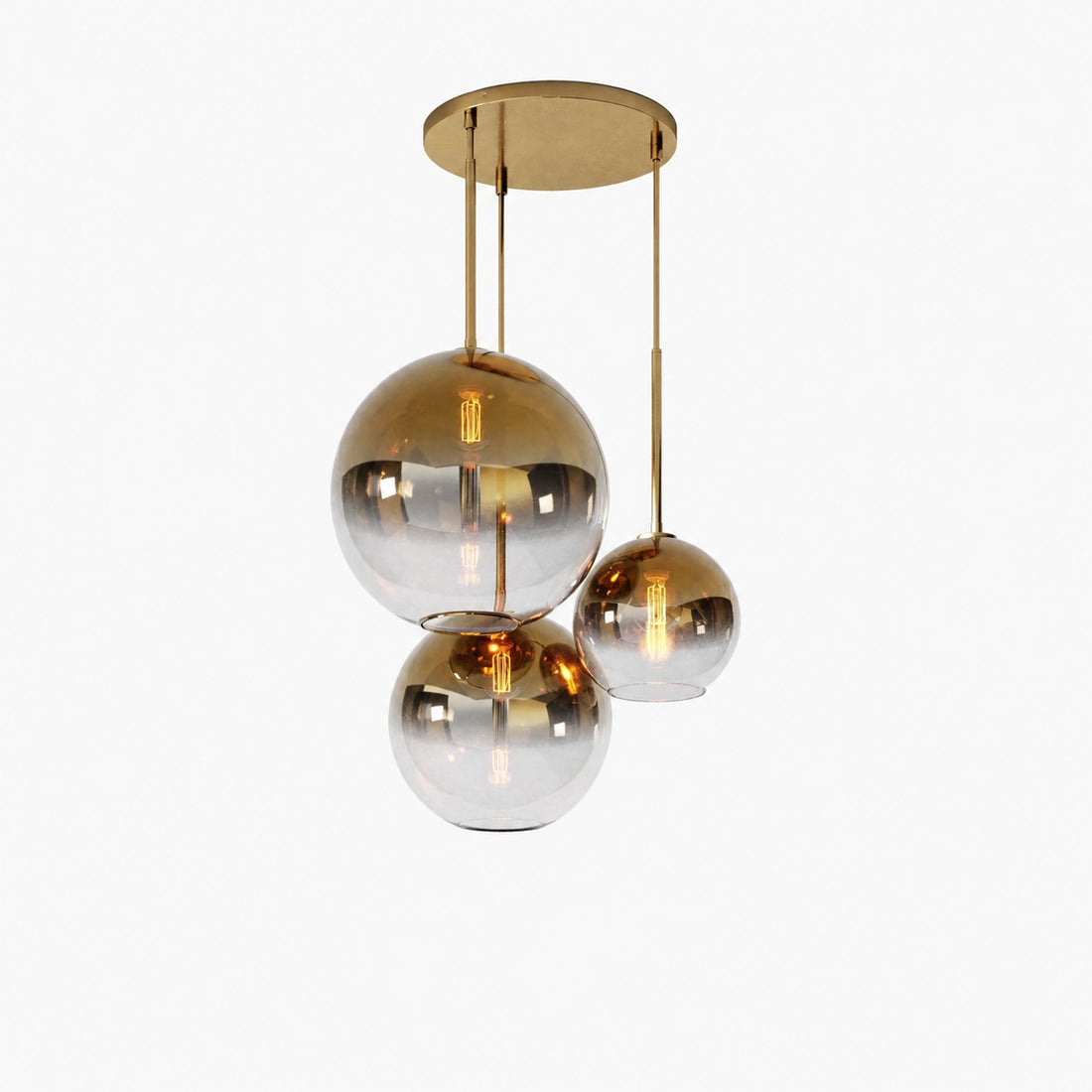 Selvion Minimalist Crystal Chandelier - Handcrafted Glass Sculptural Lighting Fixture
