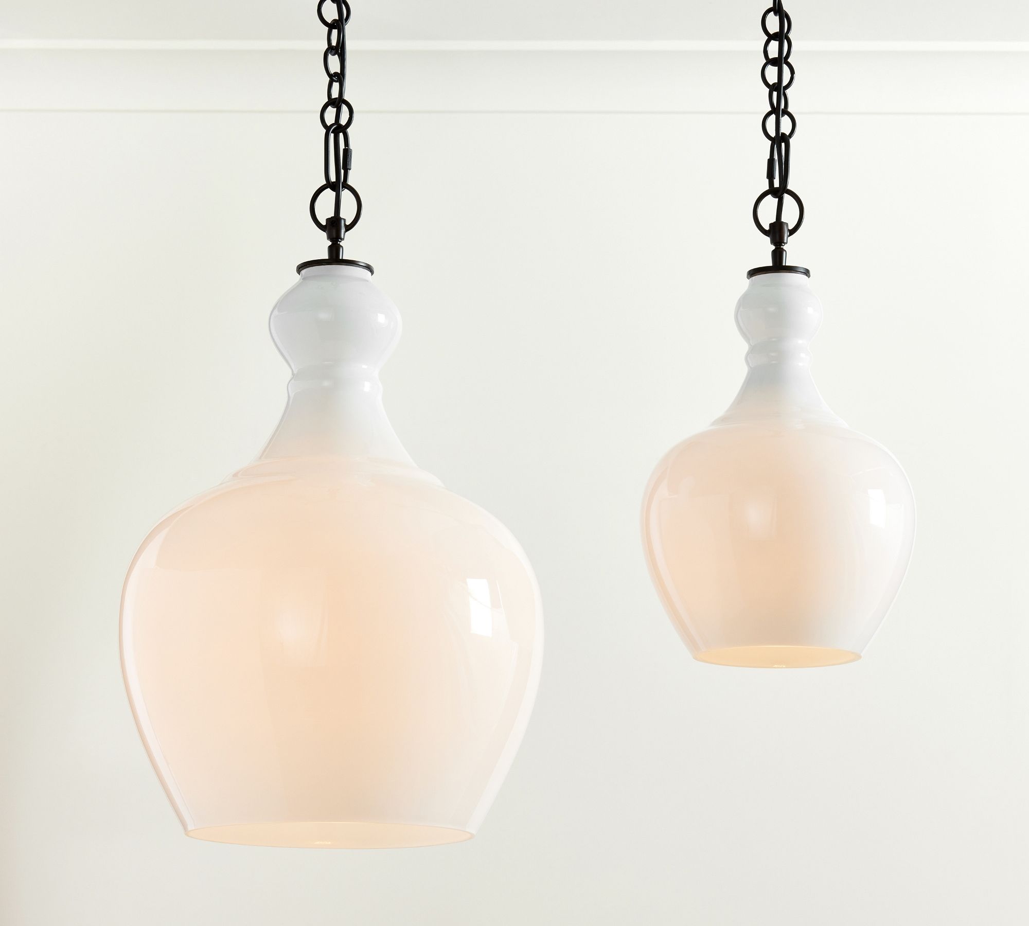 Lawson Warbled Milk Glass Pendant – Modern Elegance for Kitchen Island