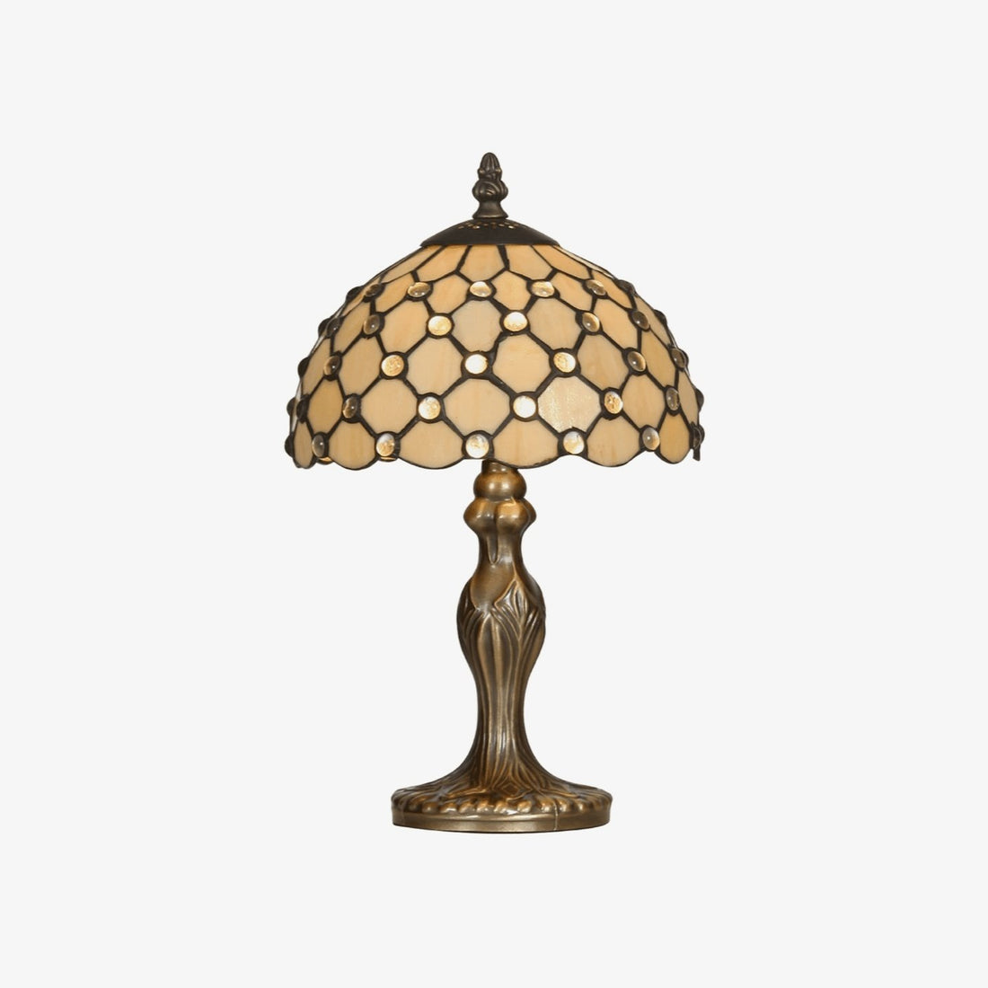 TF Harken Decorative Jewel Table Lamp - Stunning Glass Design Perfect for Bedroom or Living Room