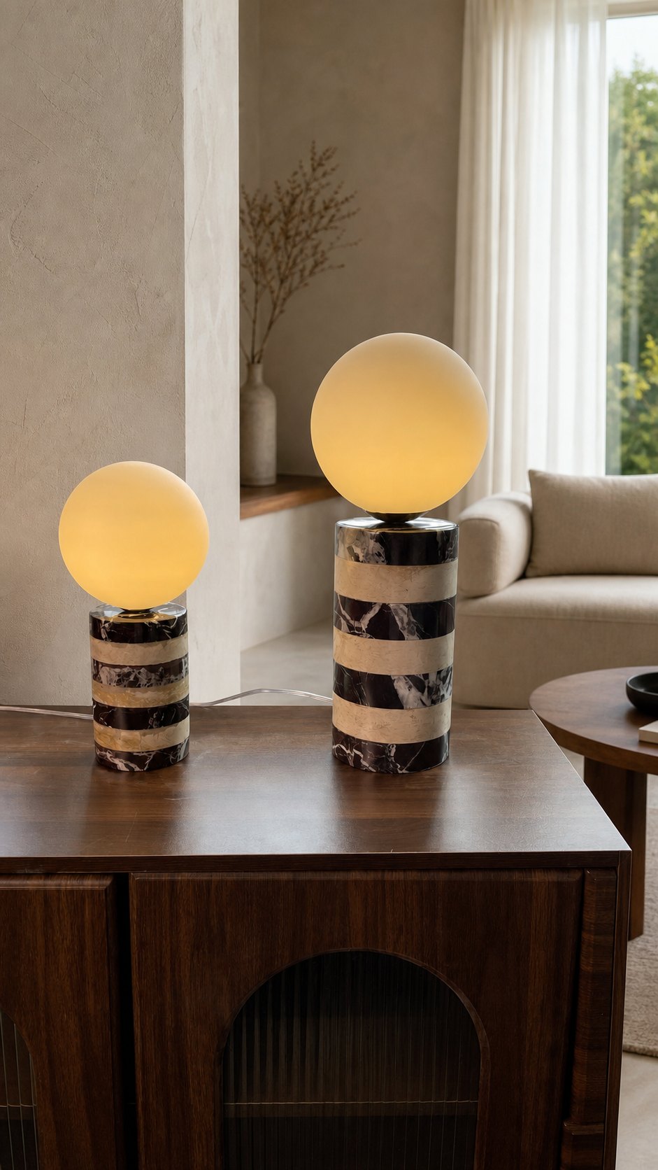 Charade Marble Table Lamp