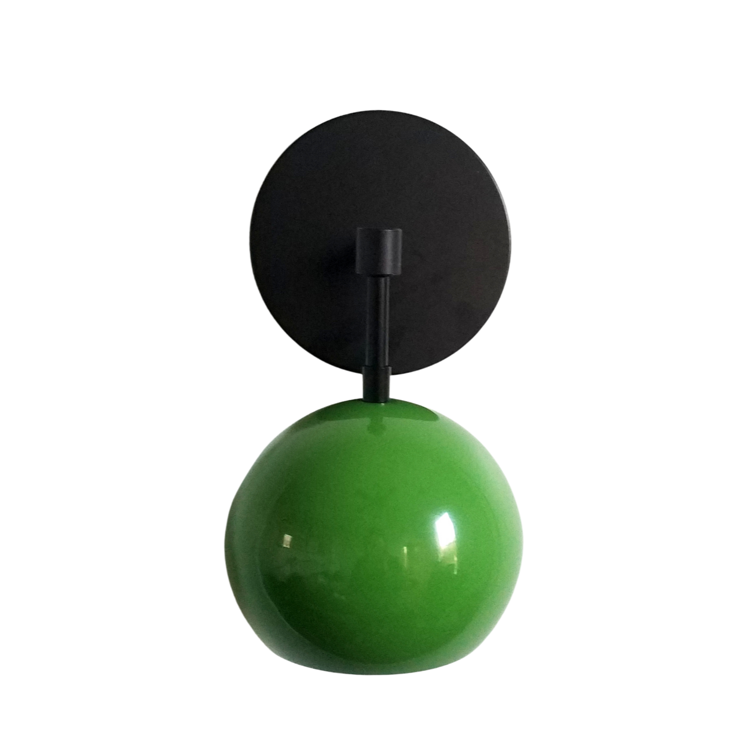 Vintage Inspired Spring Green Globe Wall Sconce