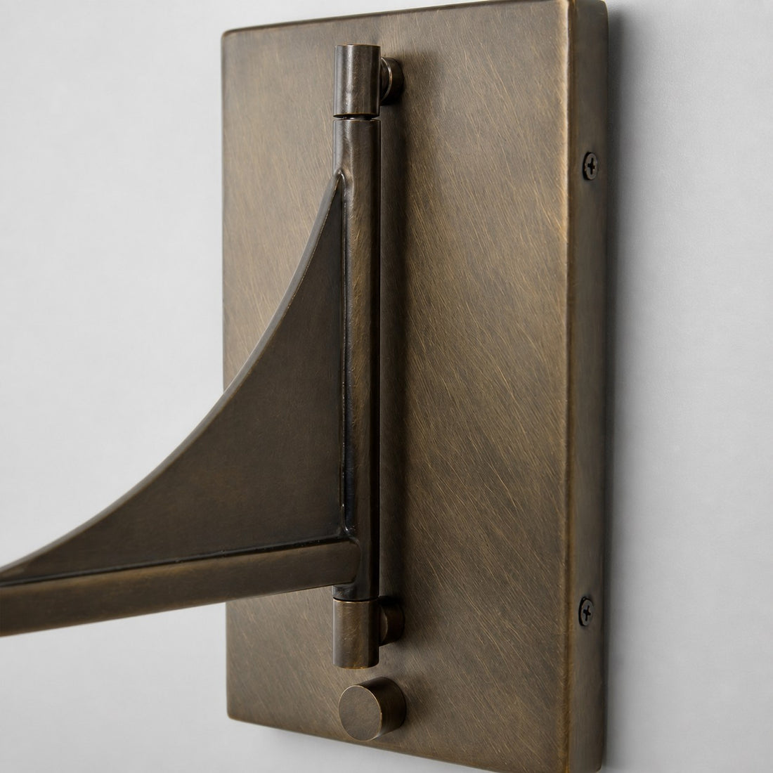 Lumarys Swing-Arm Sconce – Sculptural Linen Shade Wall Lamp in Organic Style for Living or Bedroom
