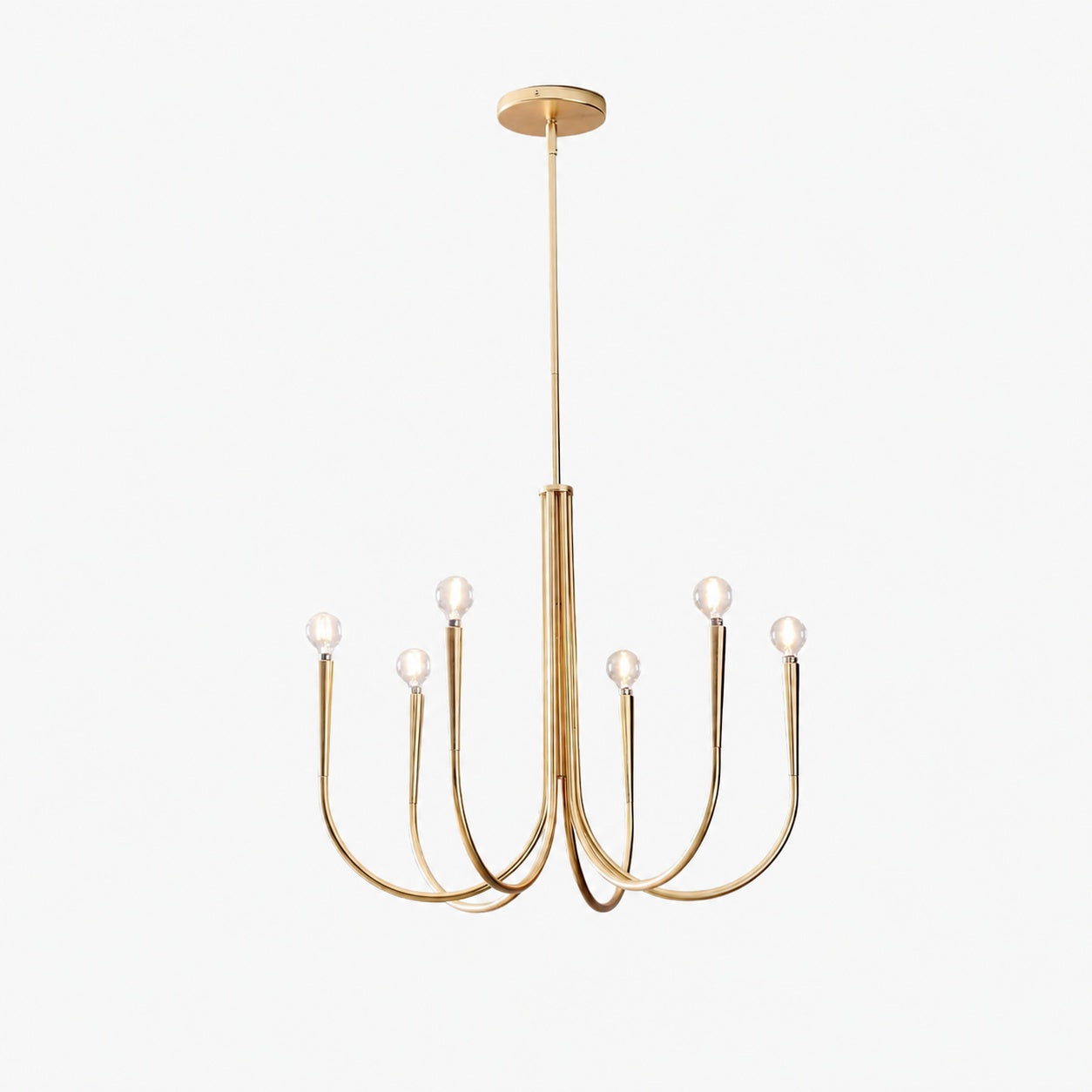 Borvia Swoop Arm Chandelier - Vintage-Inspired Modern Perfect for Home