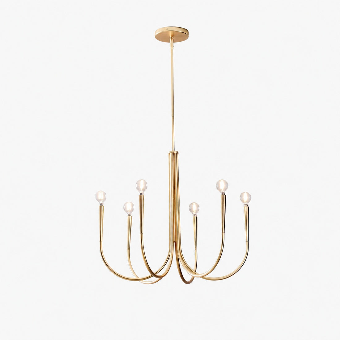 Borvia Swoop Arm Chandelier - Vintage-Inspired Modern Perfect for Home