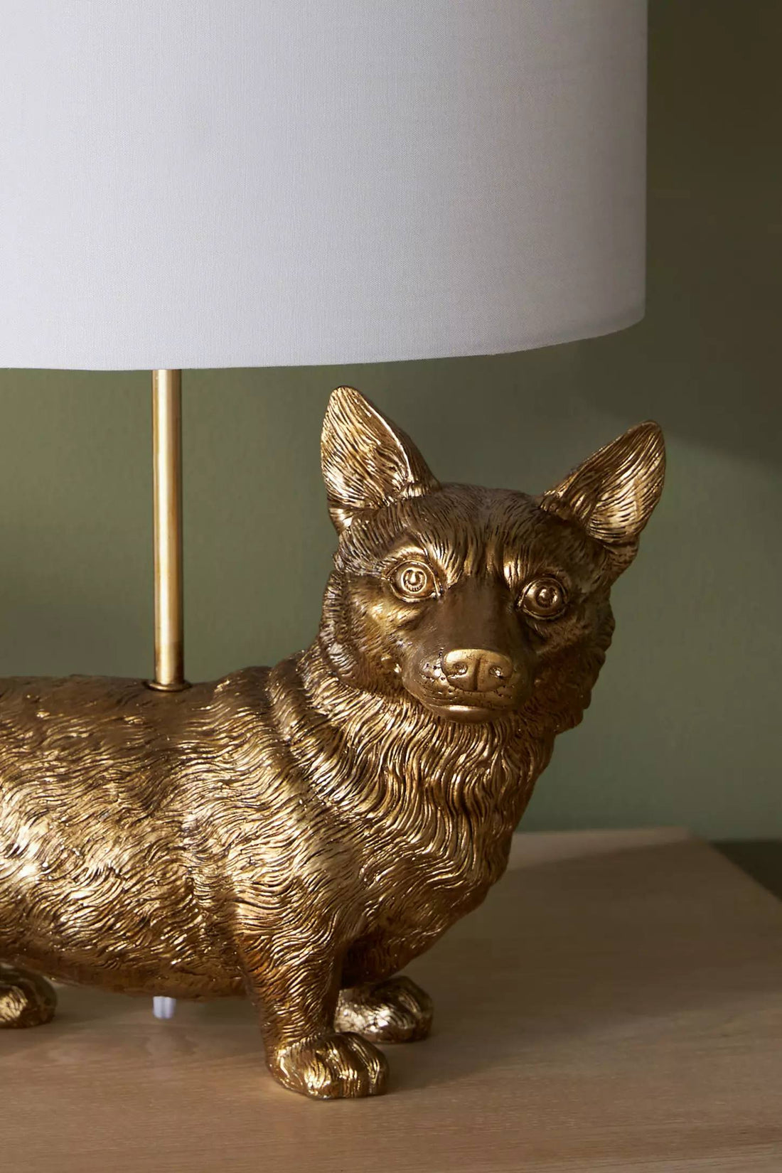 Pawdia Unique Table Lamp - Decorative Ceramic Animal Bedside Lamp