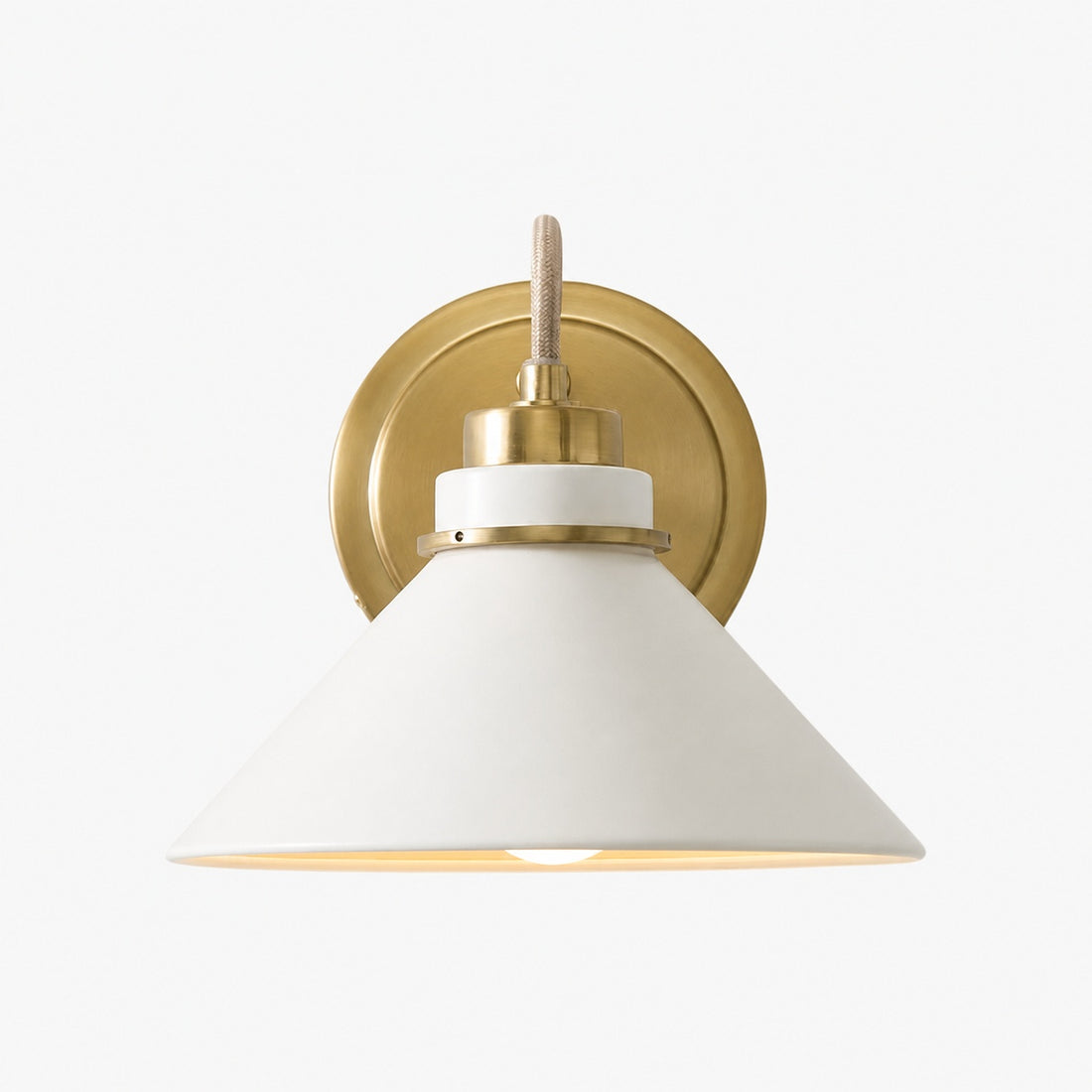 Aurenza Sconce – Farmhouse Wall Light with Metal Accents for Cozy Spaces