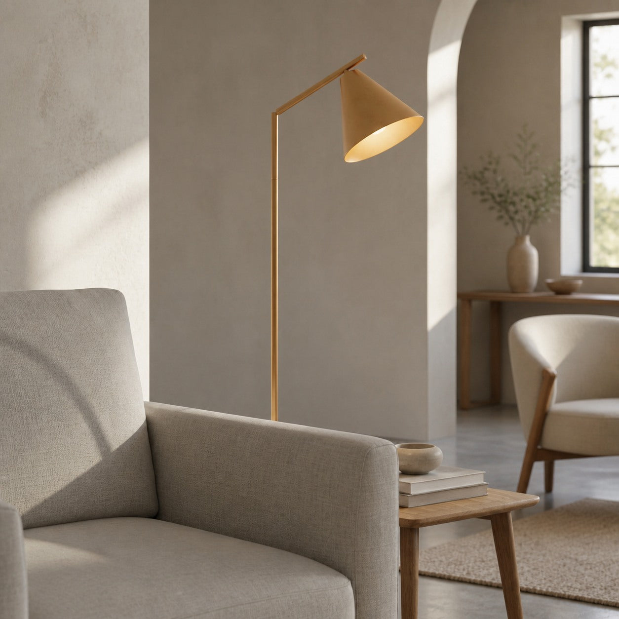 Oricone Modern Floor Task Lamp with Adjustable Arm – Cape Style Reading Light