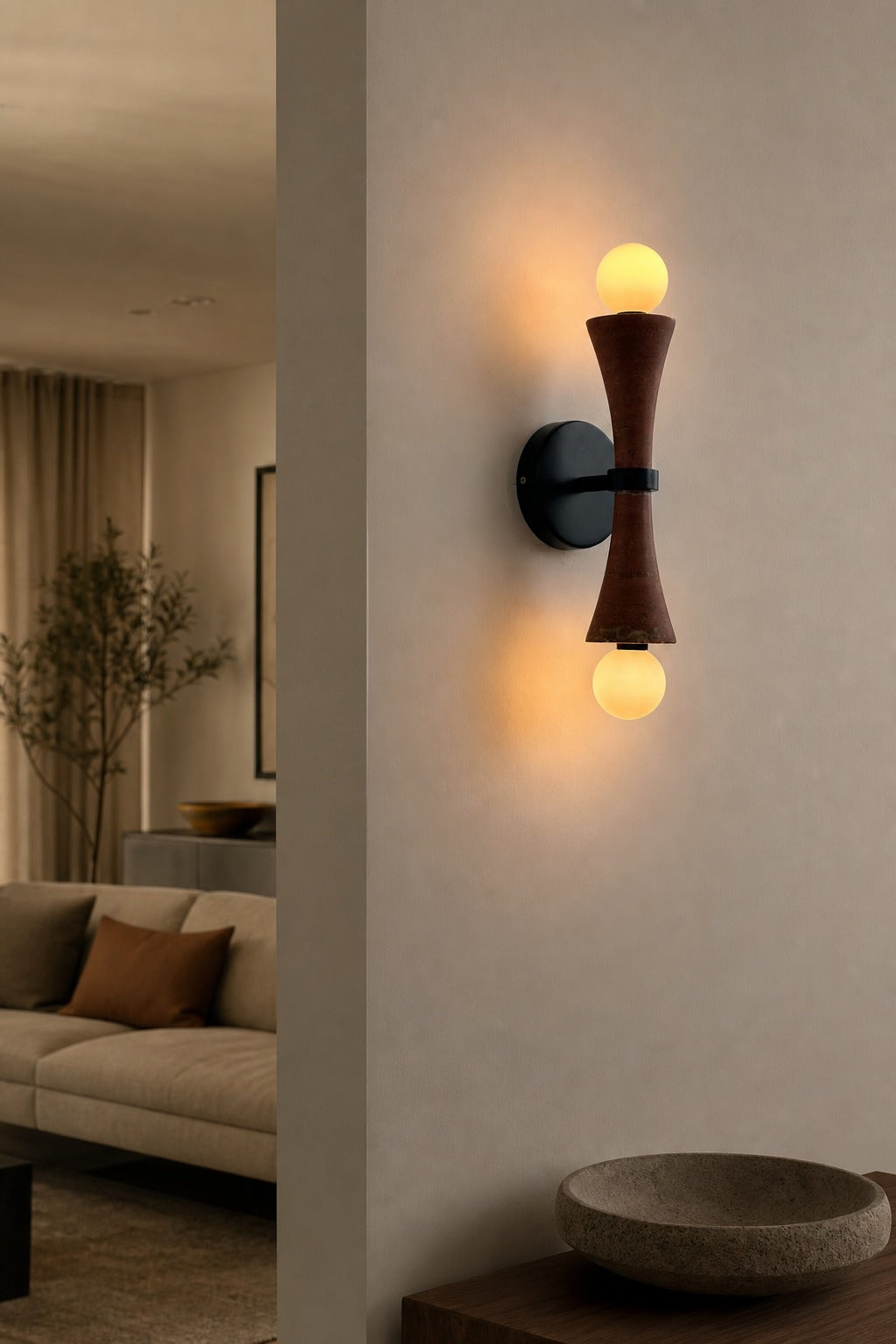 Modern Linear Wall Lamp – Minimalist LED Sconce for Bedroom Living Room Hallway