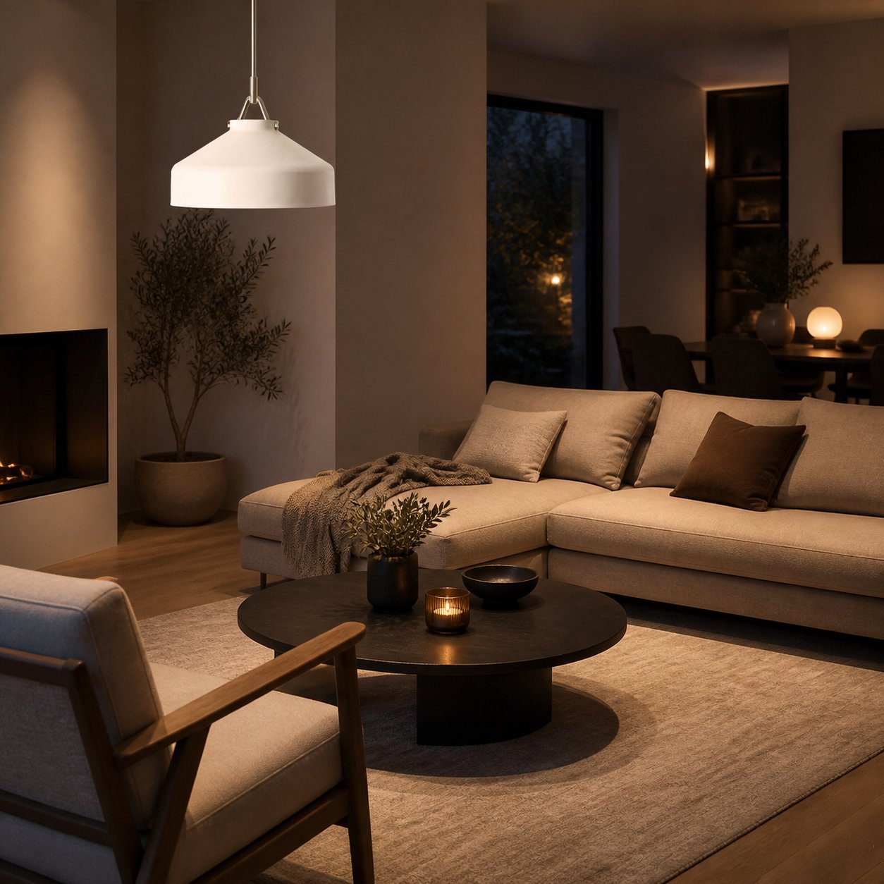 Hanton Modern Metal Pendant Light - Hanging Lamp for Kitchen