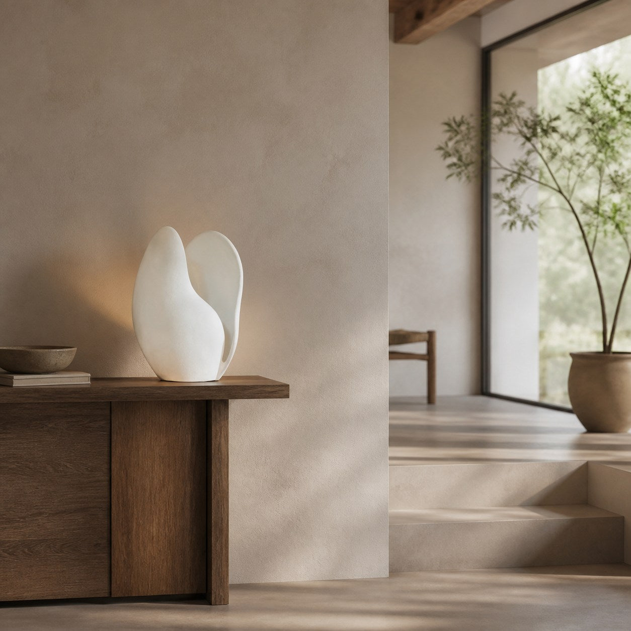 Petalora Soft Petal Table Lamp – Floral Structures Inspiration Resin Lamp for Living Room and Bedroom